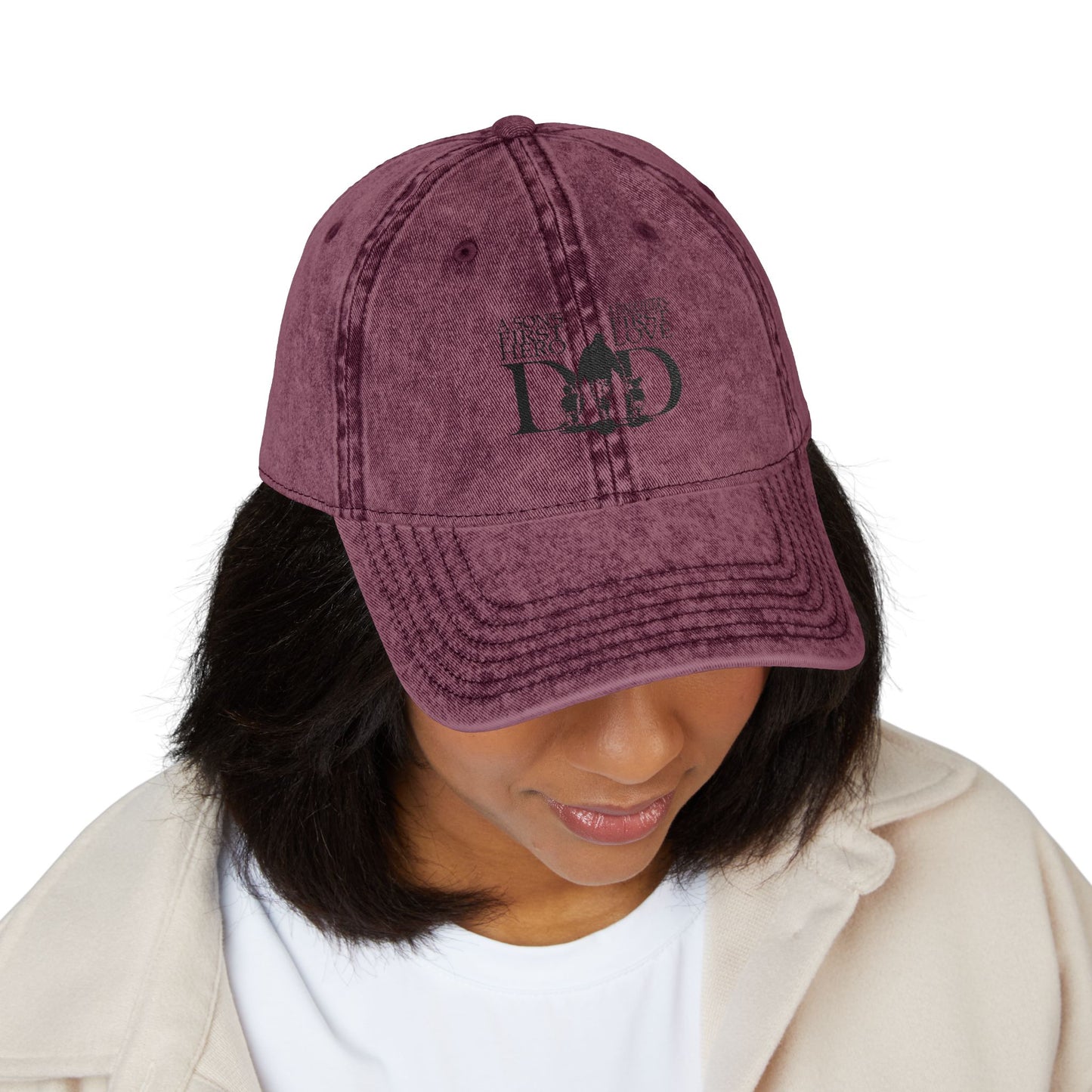 Vintage Dad Cap – Adjustable Unisex Cotton Hat, Classic Gift for Dads & Father Figures, Distressed Look, Everyday Wear