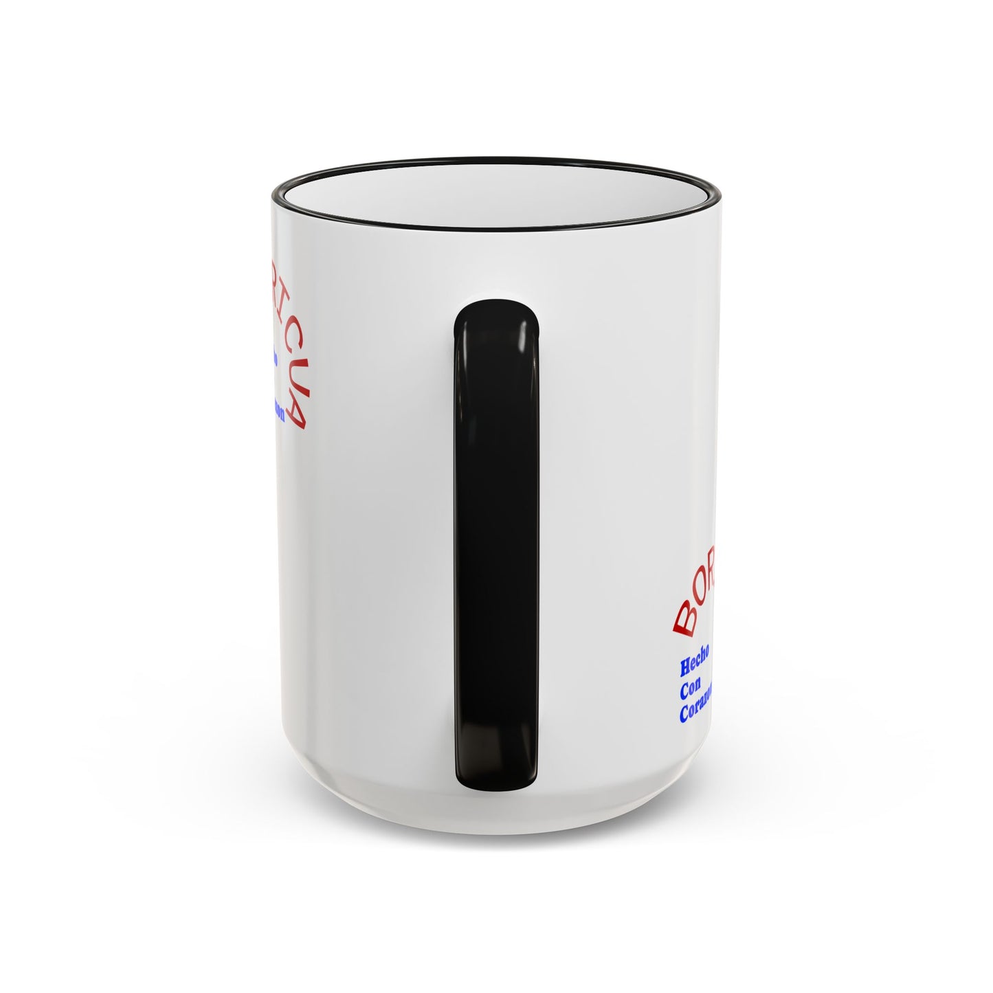 Puerto Rico Flag Heart Accent Rim Mug — Patriotic Coffee Cup (11oz/15oz)