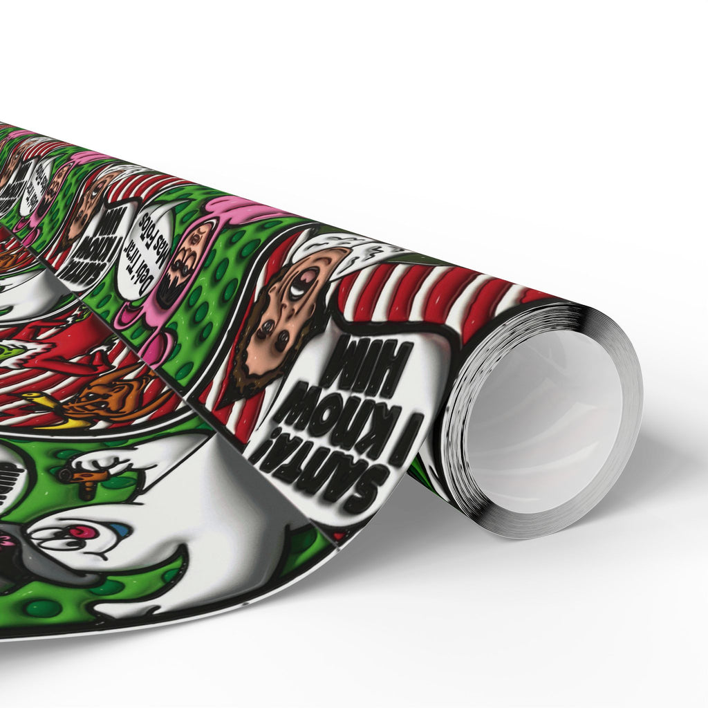 Christmas Wrapping Paper Roll — Santa’s Favorite Pattern Holiday Gift Wrap Puerto Rico Wrapping Paper – Cultural Gift Wrap | Boricua Heritage Design