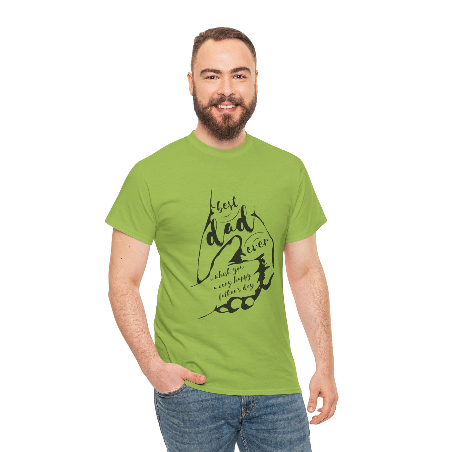 Best Dad Ever T-Shirt | Unisex Heavy Cotton Tee for Father's Day, Gifts for Dads, Cool Dad Apparel, Everyday Wear, Family Celebrations