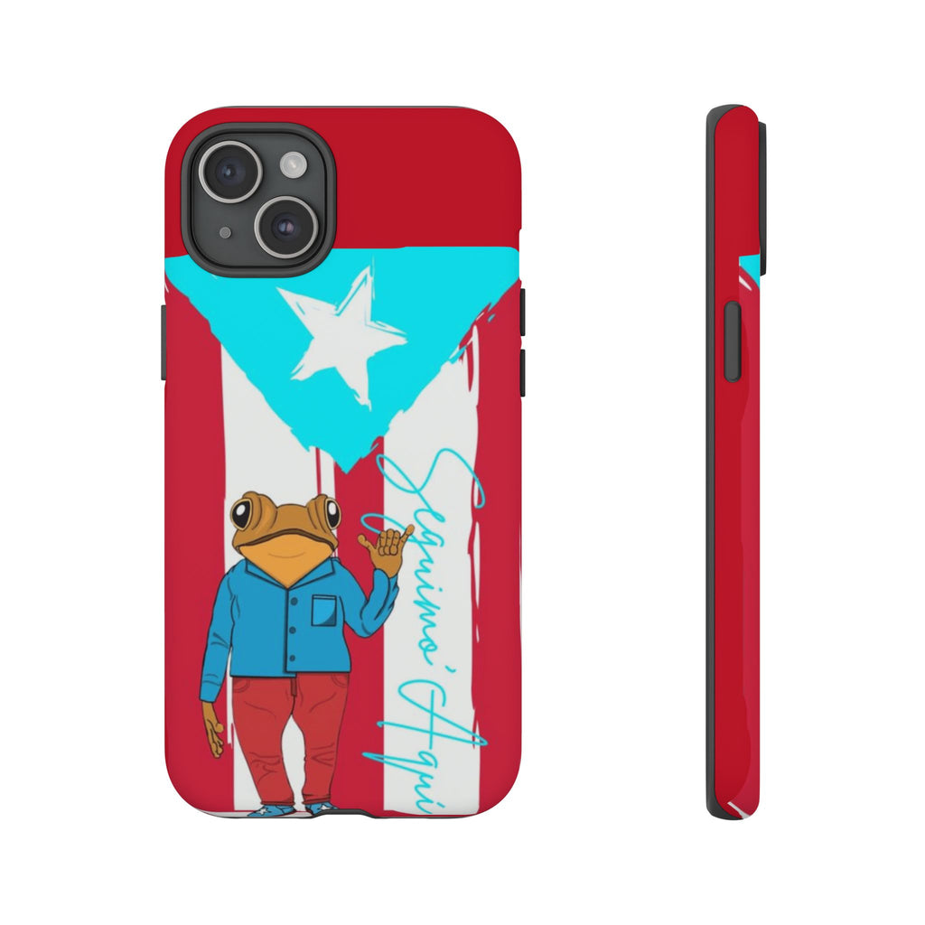 Puerto Rican Flag Frog Design ("Señorita Hops")Phone Case Isla del Encanto Phone Case – Puerto Rican Style