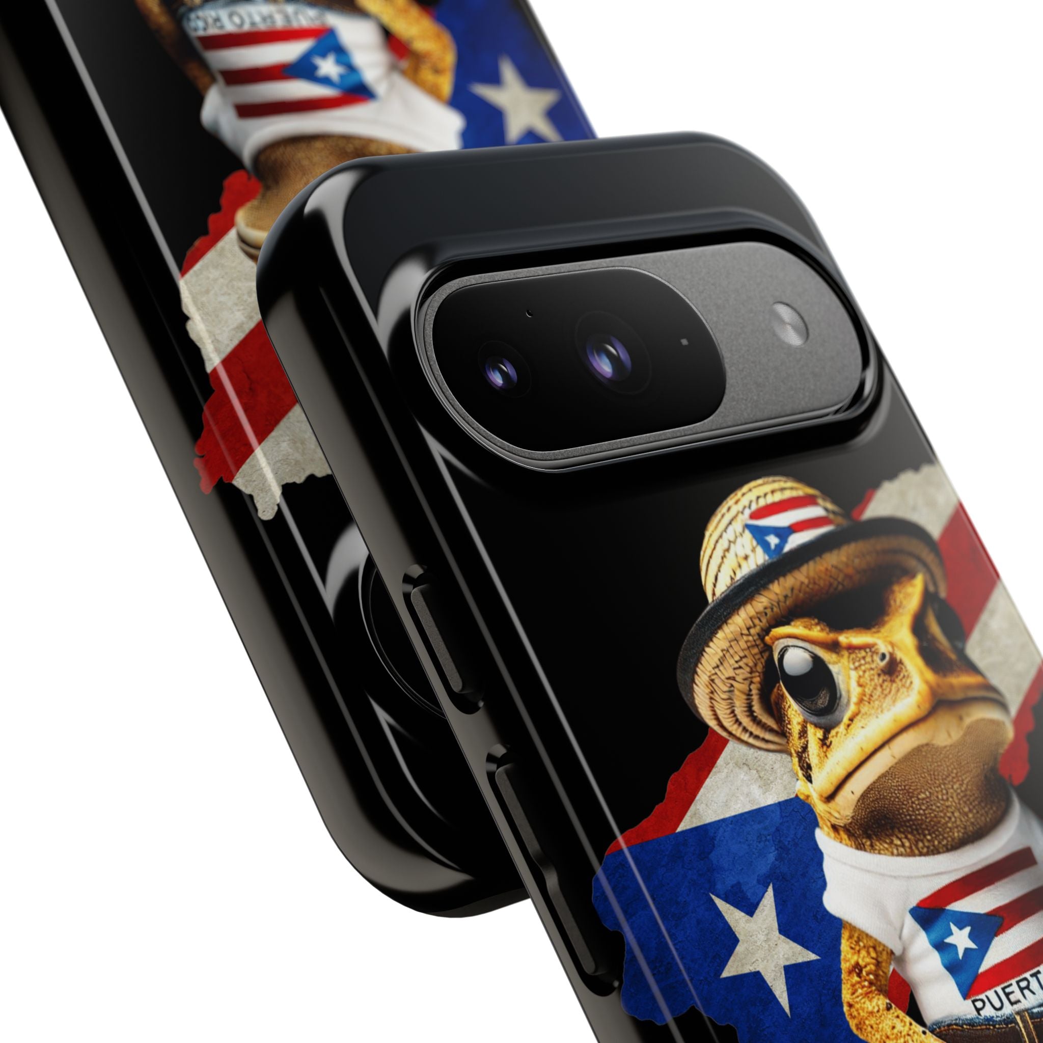 Puerto Rican Frog Tough Phone Case  Puerto Rico Flag Patriotic Protective Case