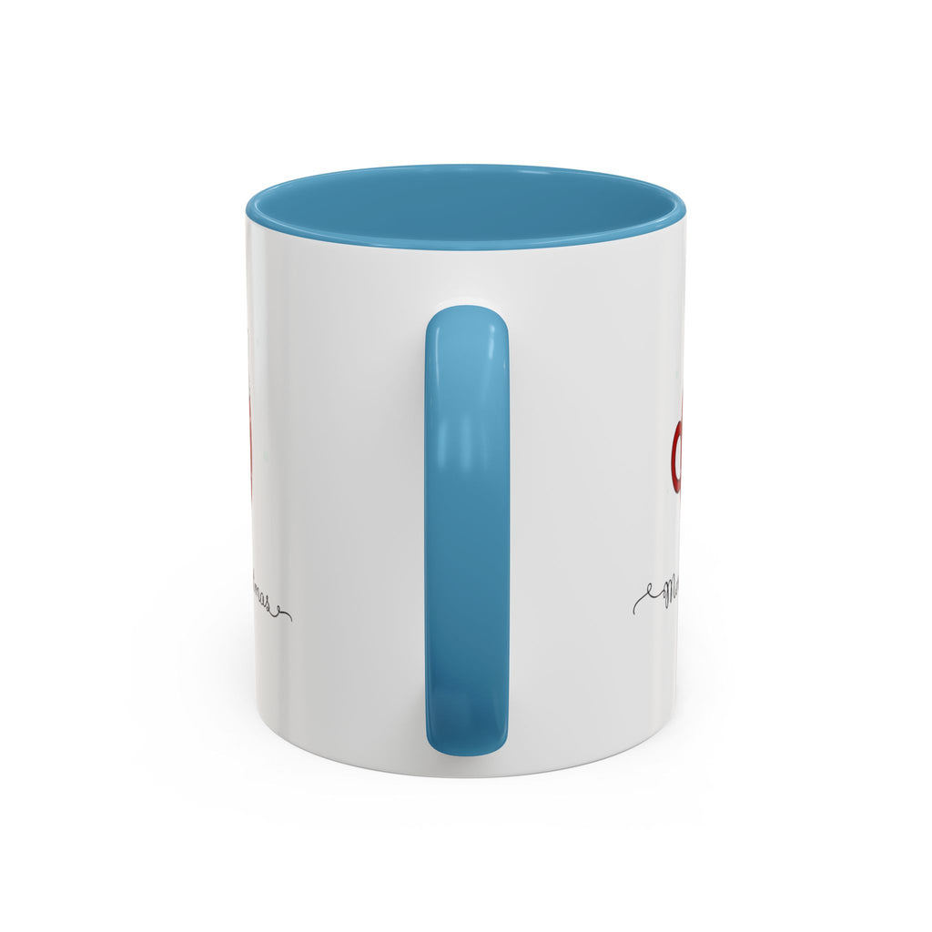 Christmas Cat Accent Mug "Merry Christmas" Polka Dot Holiday Coffee Cup Christmas Mugs Collection!
