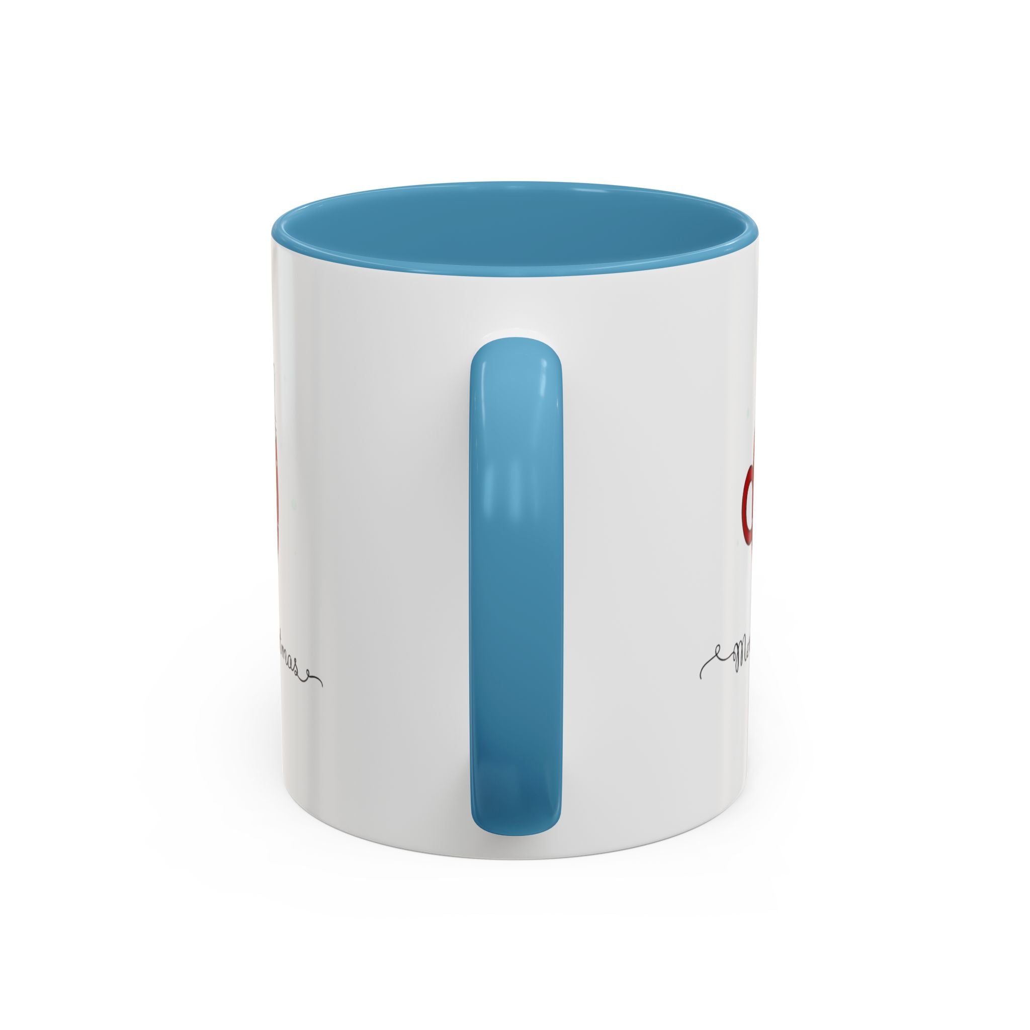 Christmas Cat Accent Mug "Merry Christmas" Polka Dot Holiday Coffee Cup Christmas Mugs Collection!
