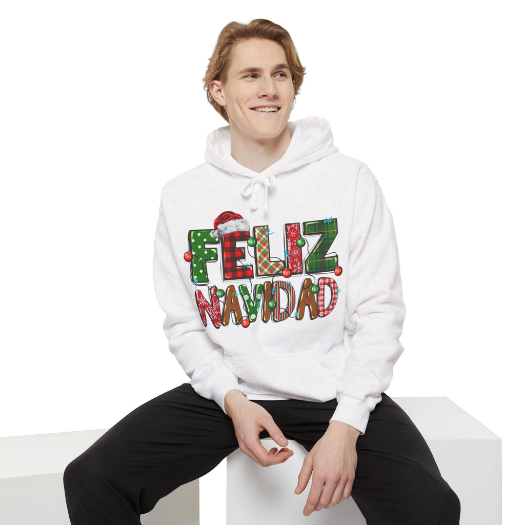 Feliz Navidad Holiday Hoodie  Festive Christmas Hoodie