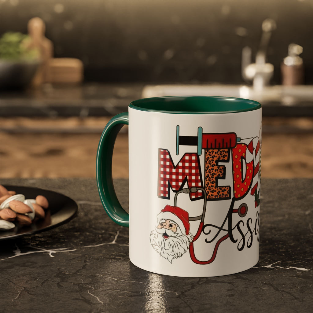 Medical Assistant Christmas Mug — Festive Colorful 11oz/15oz Coffee Cup Medical Christmas Mug