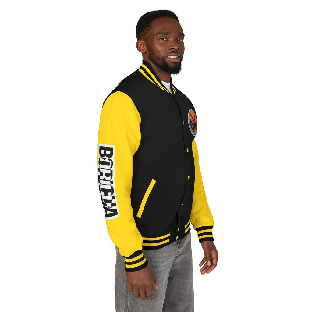 Basketball-Inspired Letterman Jacket — Men's Retro Varsity Sports Jacket Jose AlvarTribute Varsity Jacket
