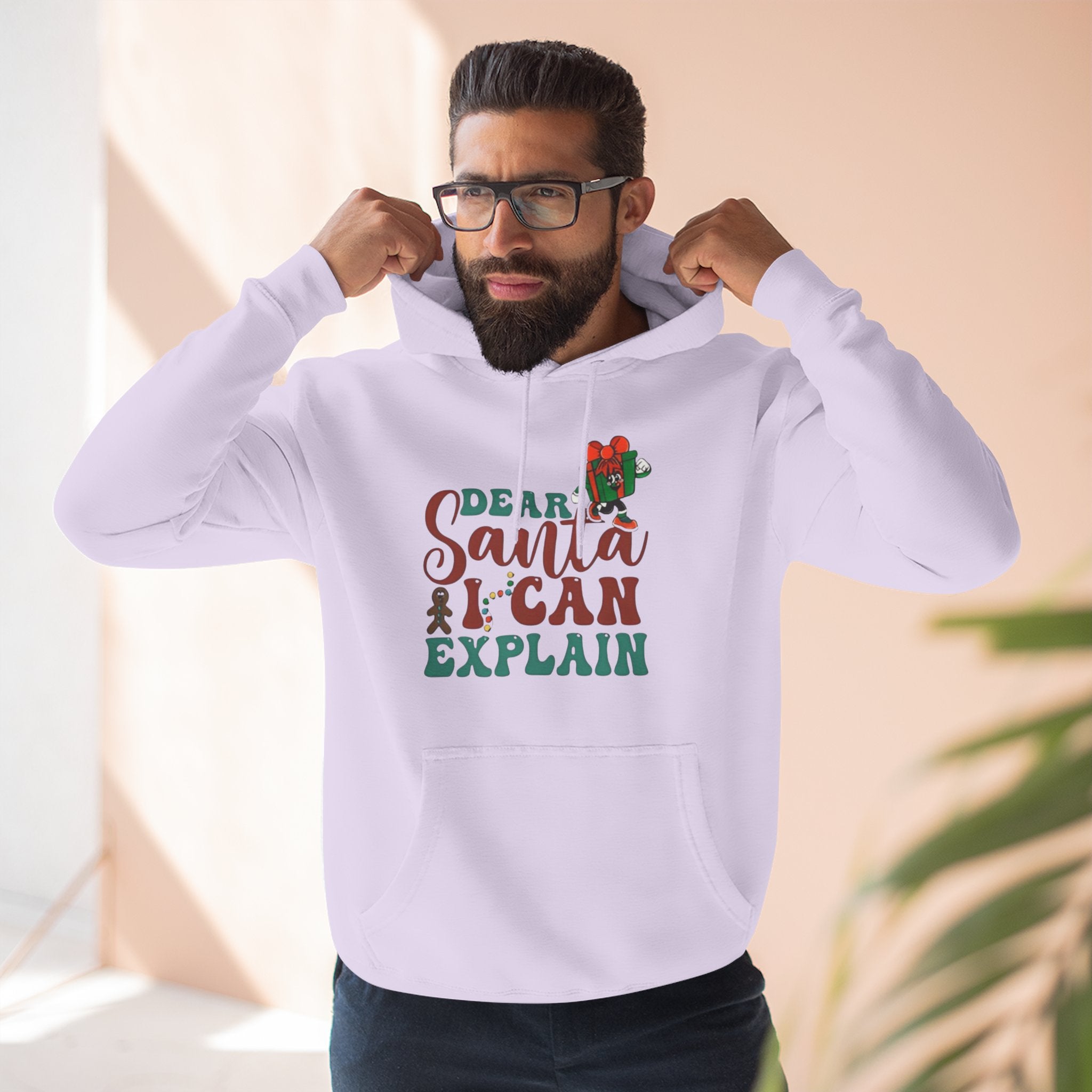 Christmas Hoodie “Dear Santa I Can Explain” Funny Holiday Pullover Christmas T-Shirts and Sweatshirts Collection