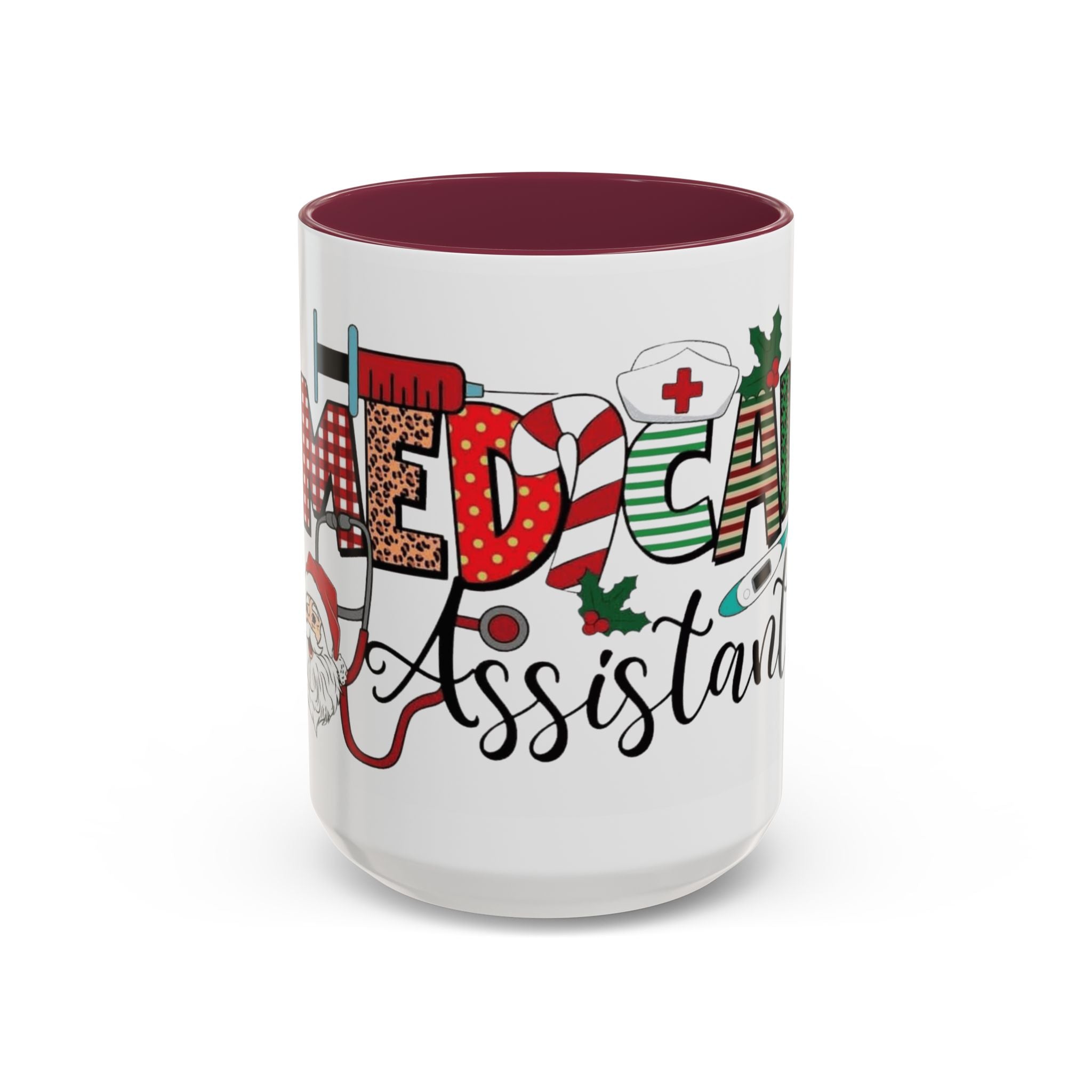 Medical Assistant Christmas Mug — Festive Colorful 11oz/15oz Coffee Cup Medical Christmas Mug
