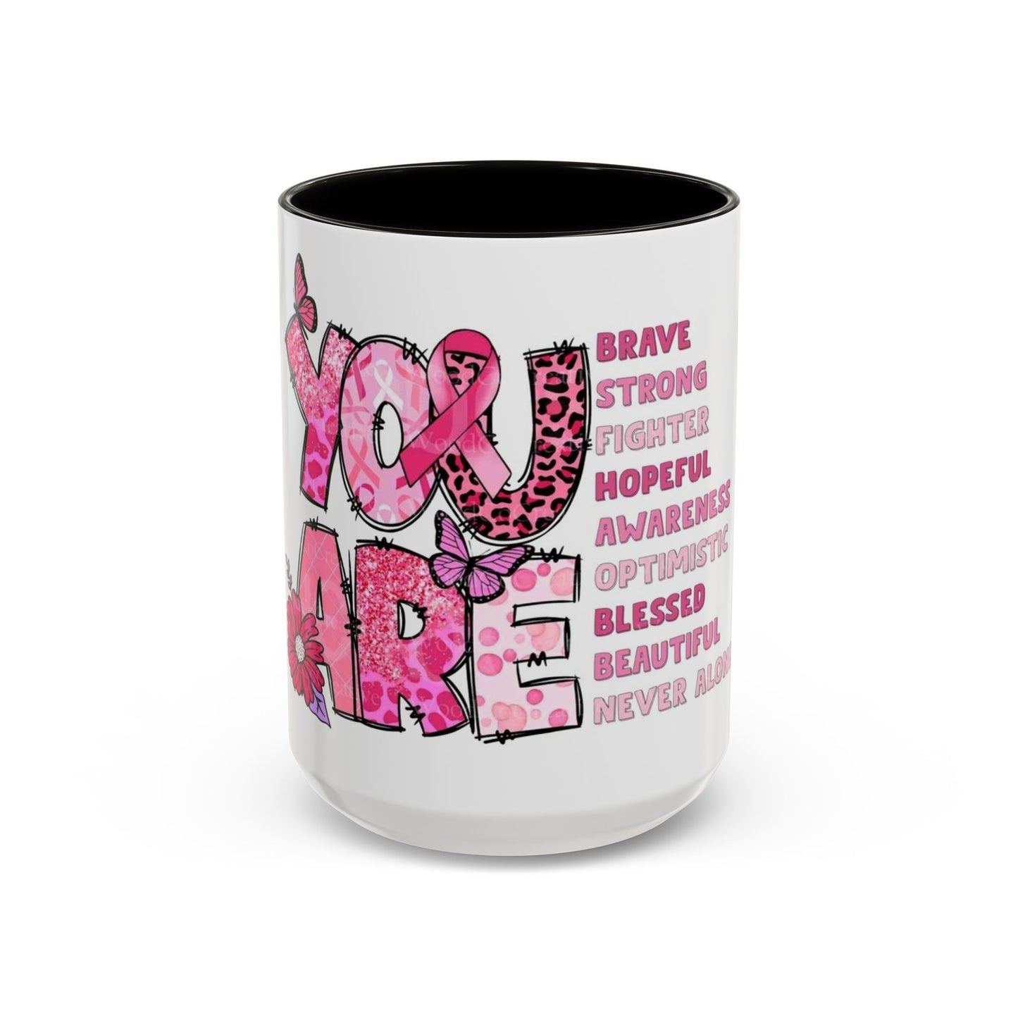Cancer Hope Collection Empowering Inspirational Mug for Breast Cancer Awareness