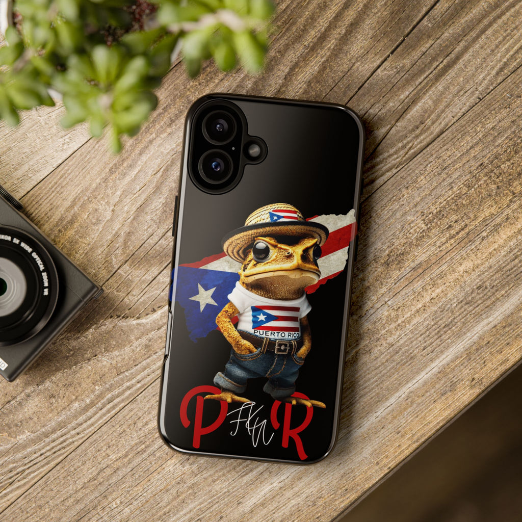 Puerto Rican Frog Tough Phone Case  Puerto Rico Flag Patriotic Protective Case