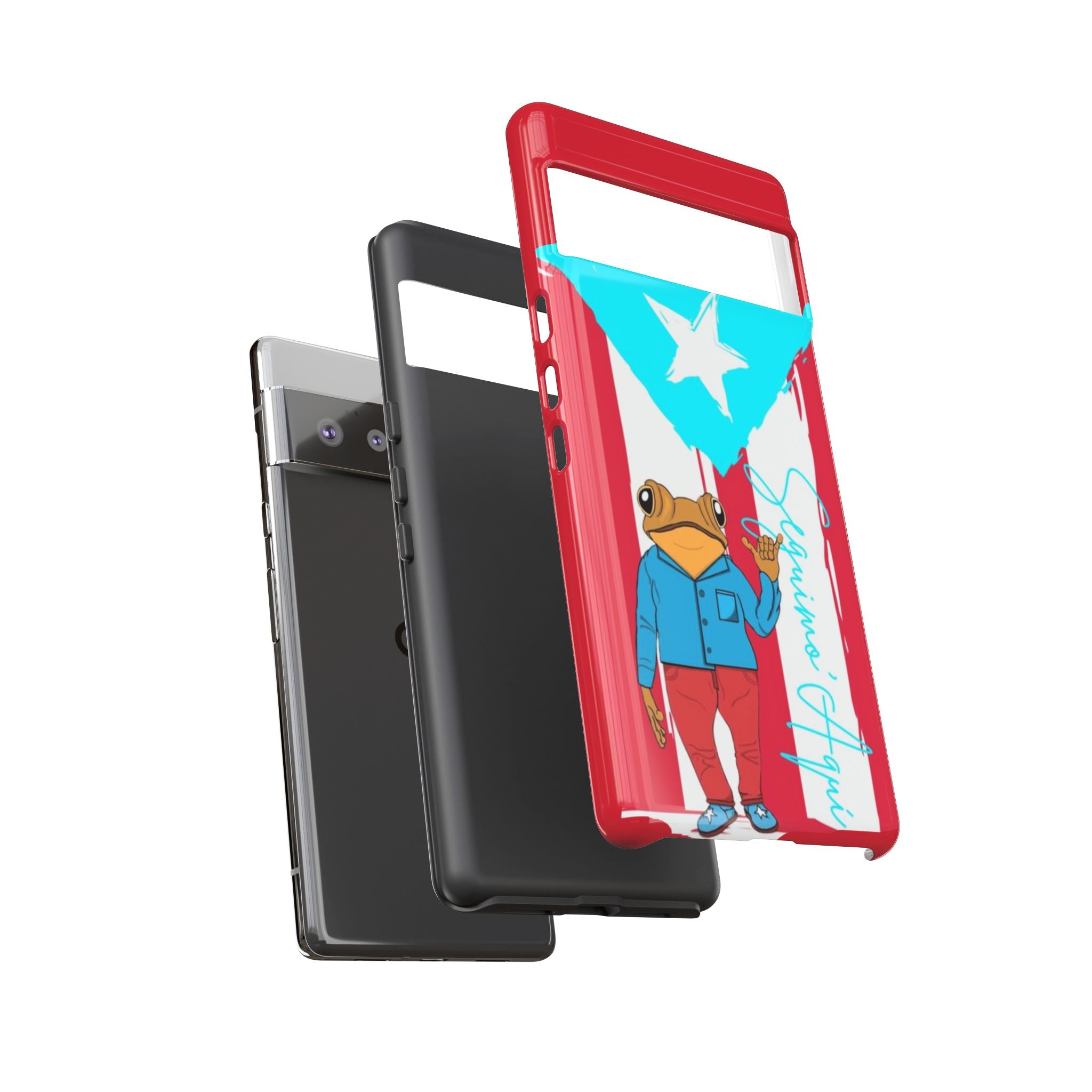 Puerto Rican Flag Frog Design ("Señorita Hops")Phone Case Isla del Encanto Phone Case – Puerto Rican Style