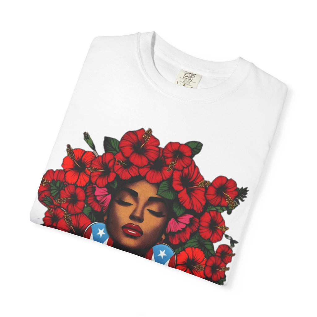 Puerto Rico Navidades T-Shirt — "La Jíbaraza" Floral Puerto Rican Pride Tee