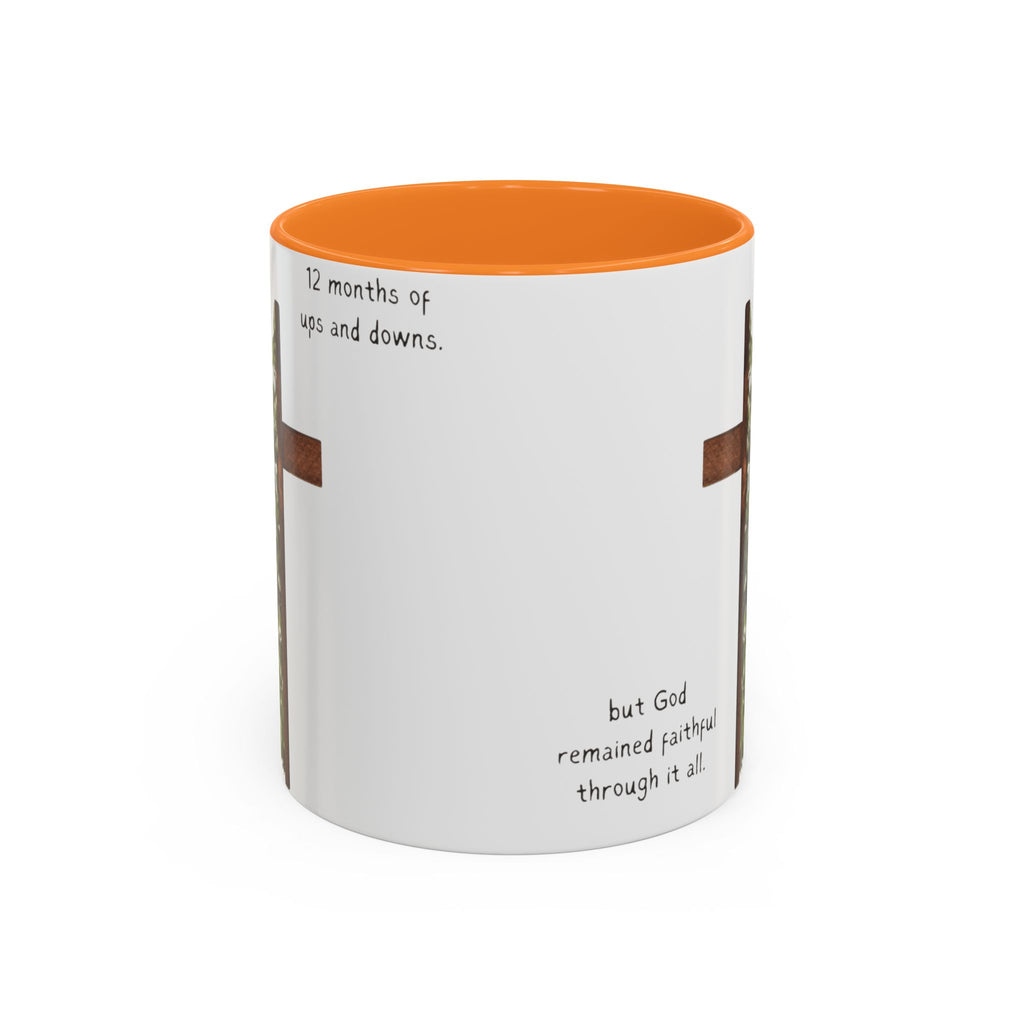 Christian Cross & Pine Tree Mug — Faith Reminder Coffee Cup (11oz/15oz)