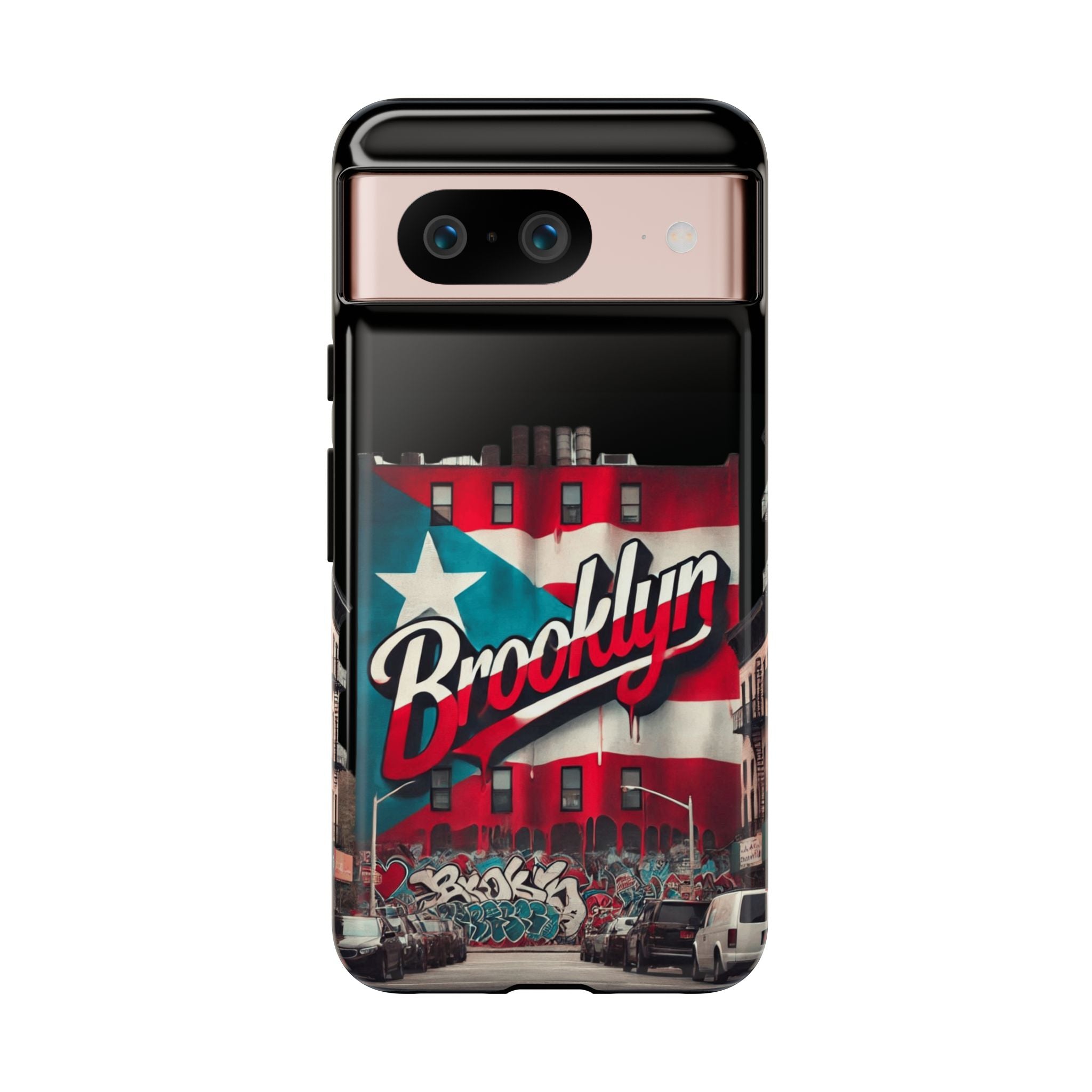Brooklyn Street Art Phone Case  Urban Graffiti Protective Cover