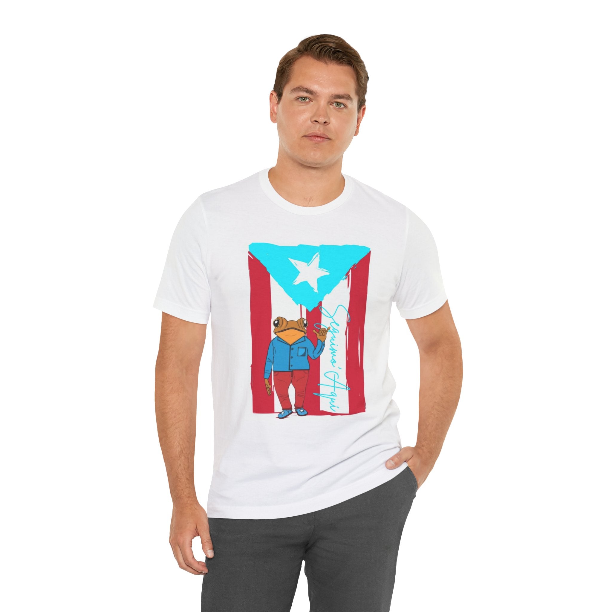 Puerto Rican Coqui Flag T‑Shirt  Boricua Pride Tee