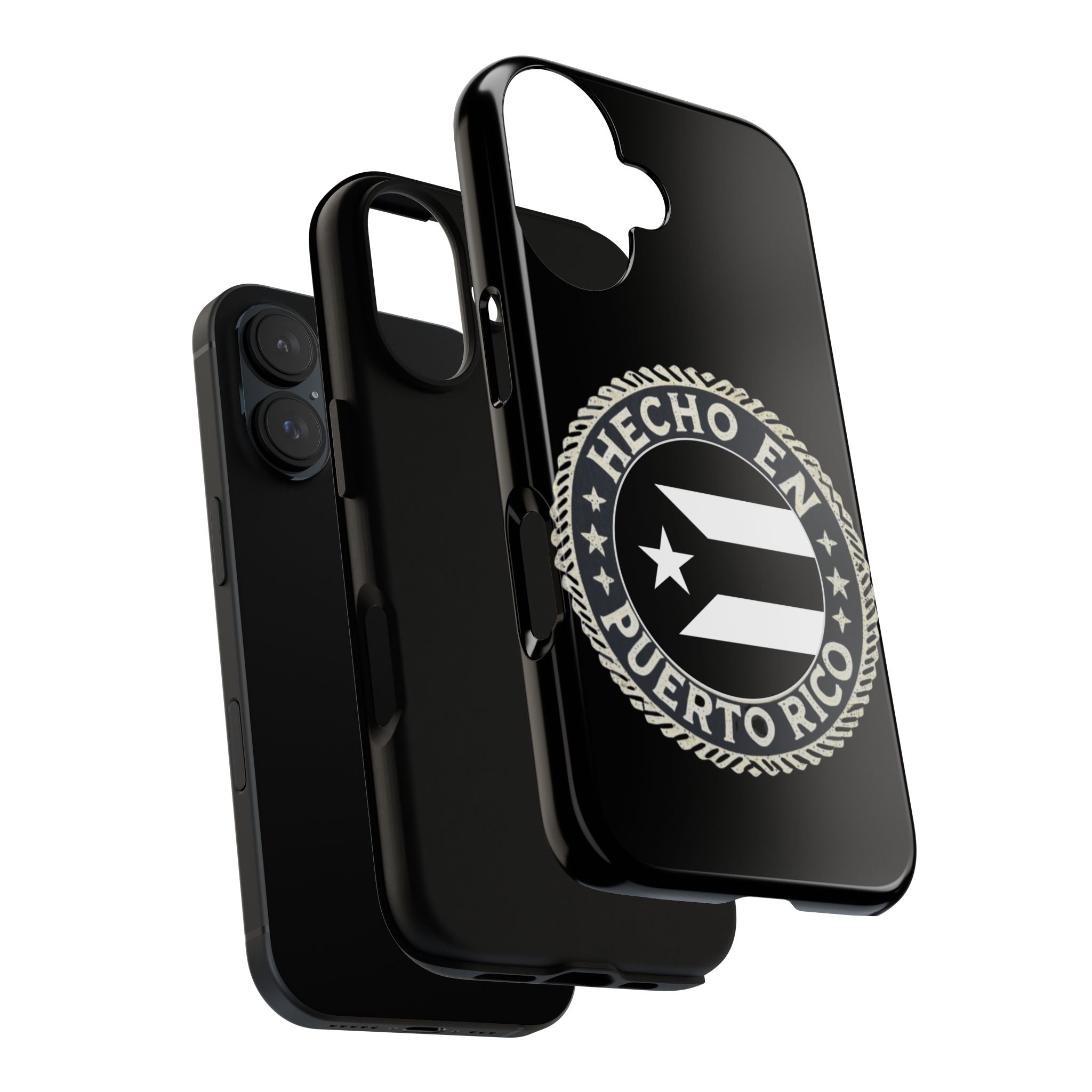 Hecho en Puerto Rico Phone Case  Puerto Rican Flag Emblem Tough Protective Cover