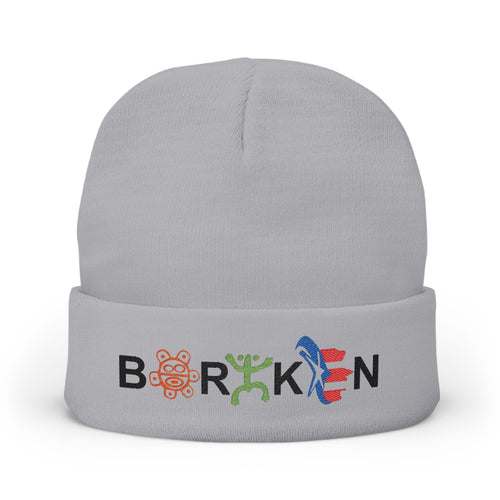 Boricua Winter Beanie – Puerto Rico Pride Knit Hat — Colorful Borough Icon Letters