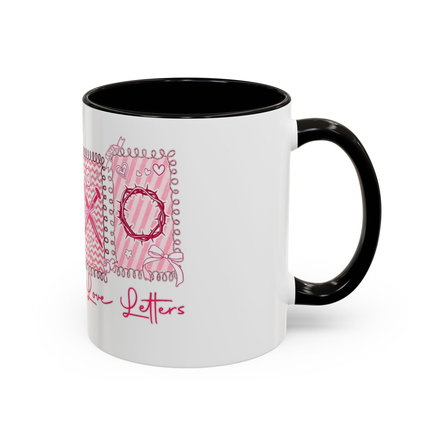 Love Letters XOXO Ceramic Mug — Colorful 11oz & 15oz Coffee Cup