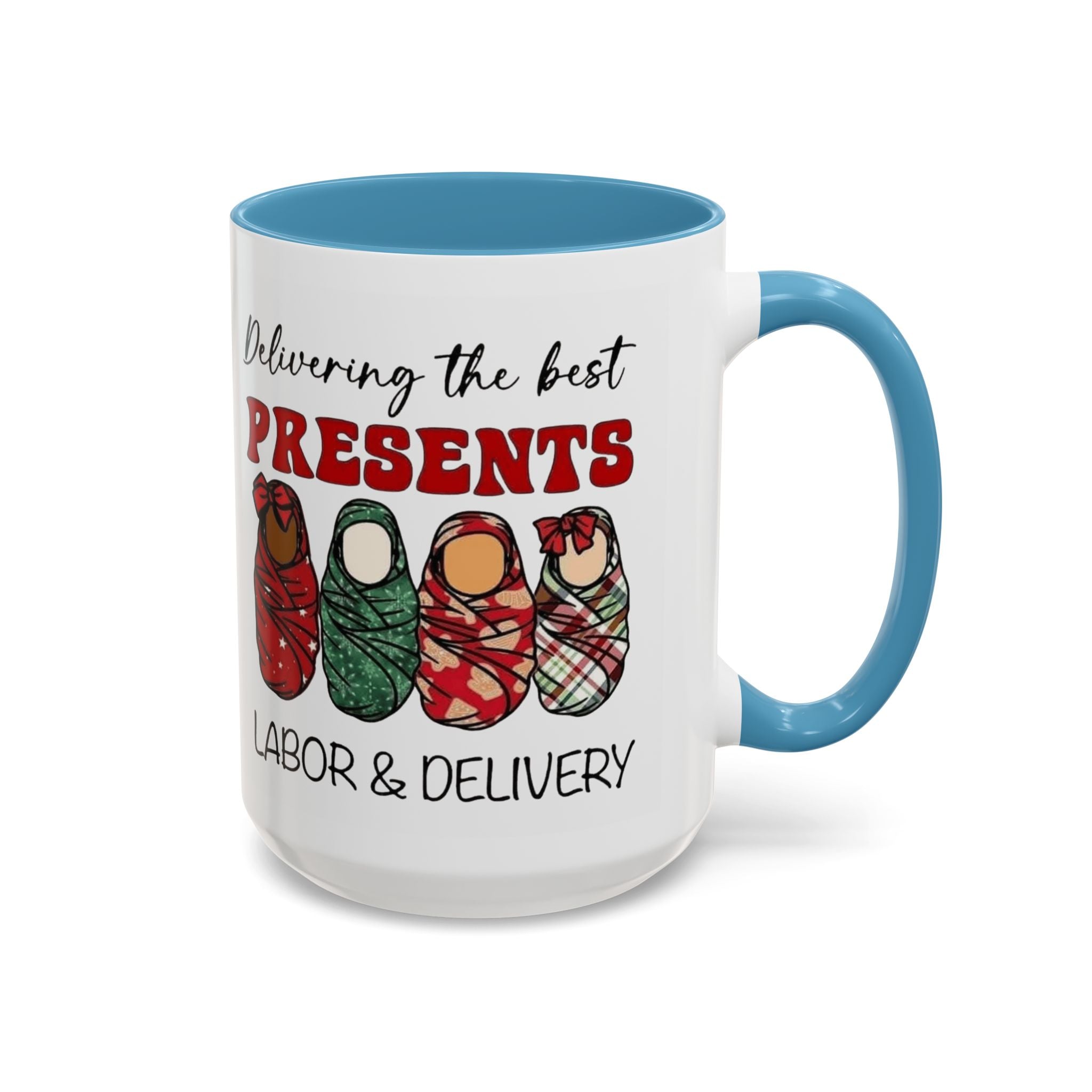 Christmas Presents Delivery Coffee Mug — "Delivering the Best Presents" Accent Mug Medical Christmas Mug,