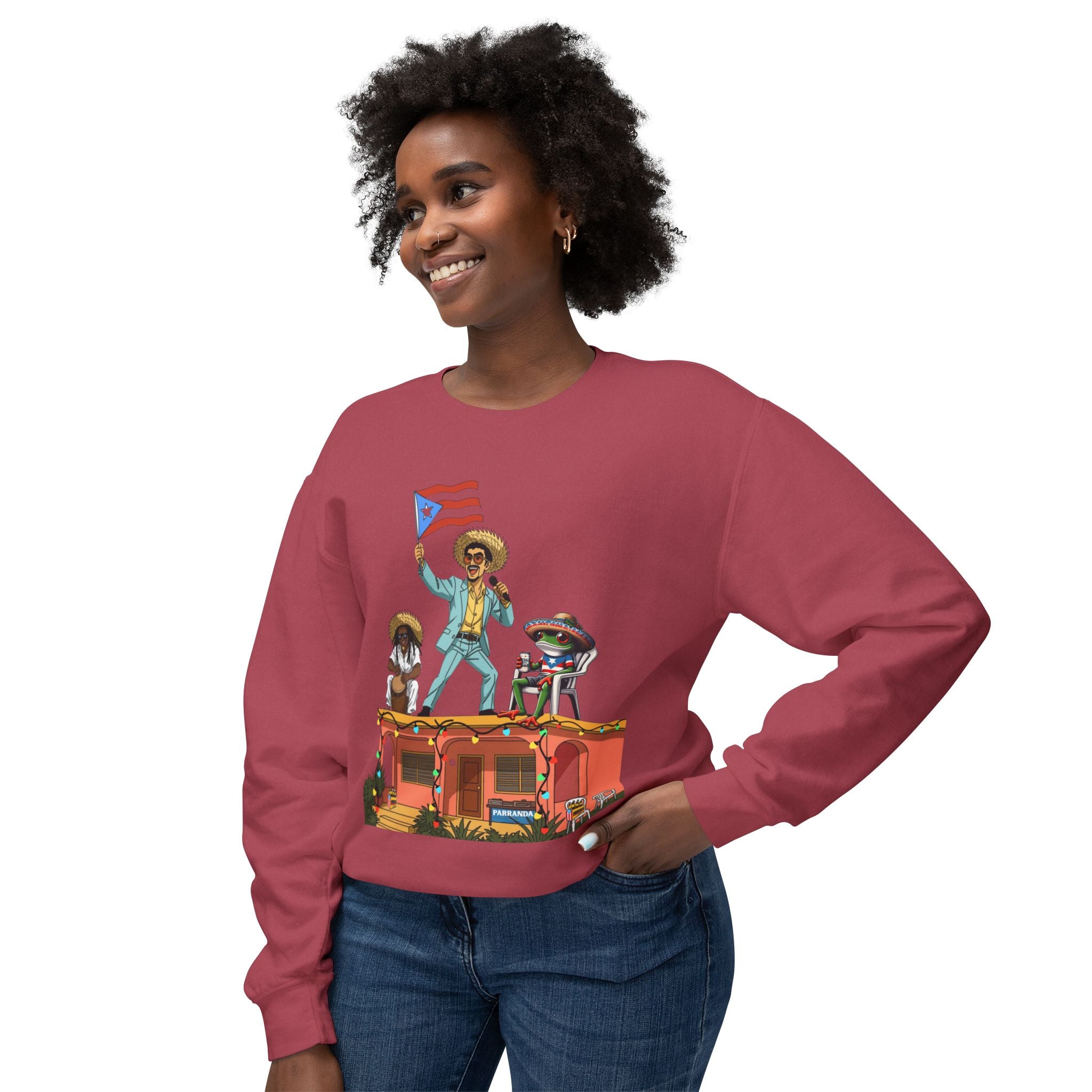 Puerto Rican Benito Parade Sweatshirt  Boricua De Pura Cepa Crewneck Puerto Rico Navidades
