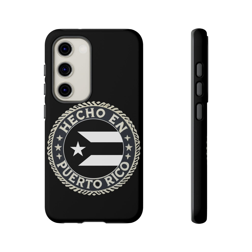 Hecho en Puerto Rico Phone Case  Puerto Rican Flag Emblem Tough Protective Cover