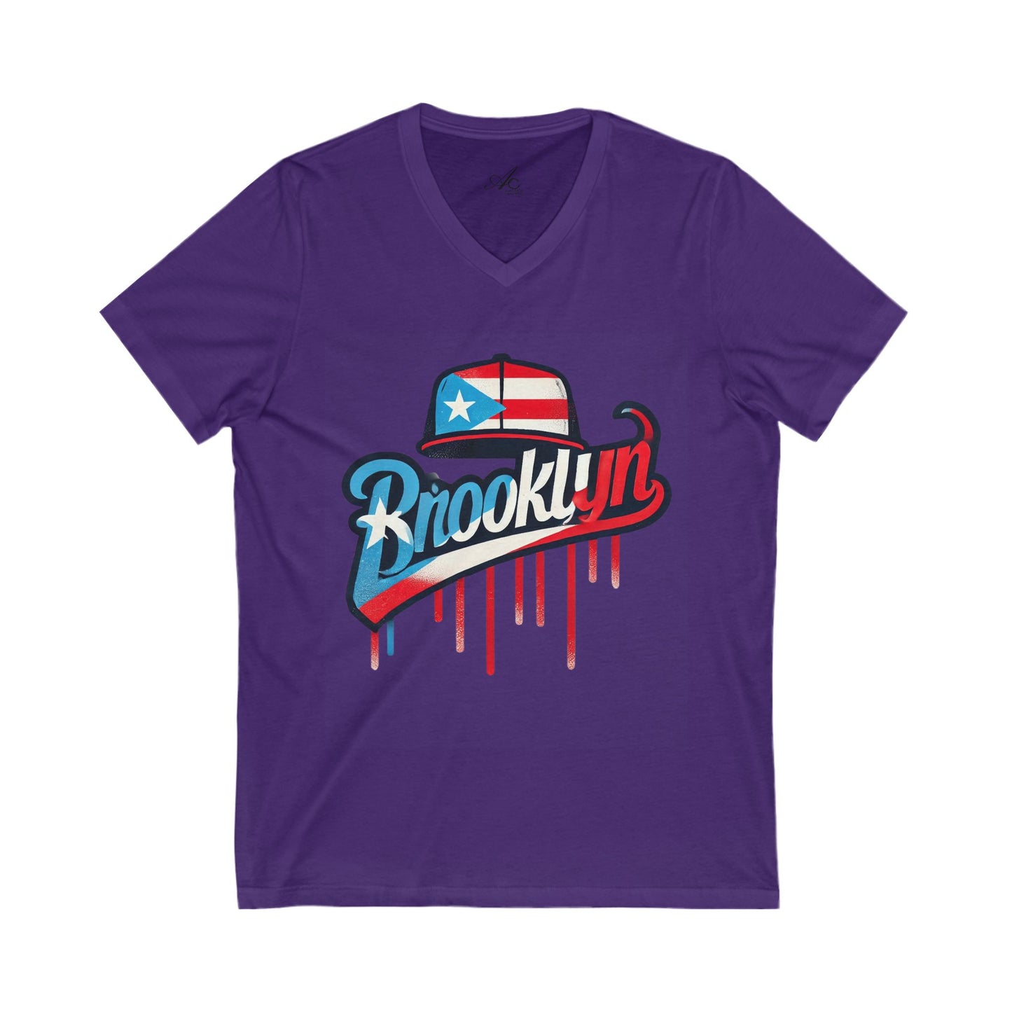 🗽🇵🇷 New Yorican and Proud Brooklyn V-Neck Tee, Casual Summer Shirt,Perfect for Travel, Brooklyn Pride, Gift Idea
