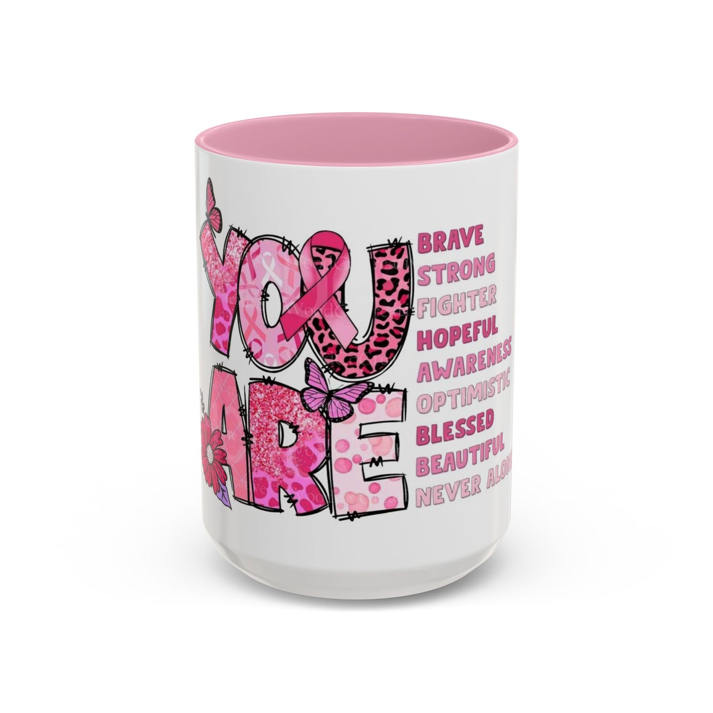 Cancer Hope Collection Empowering Inspirational Mug for Breast Cancer Awareness