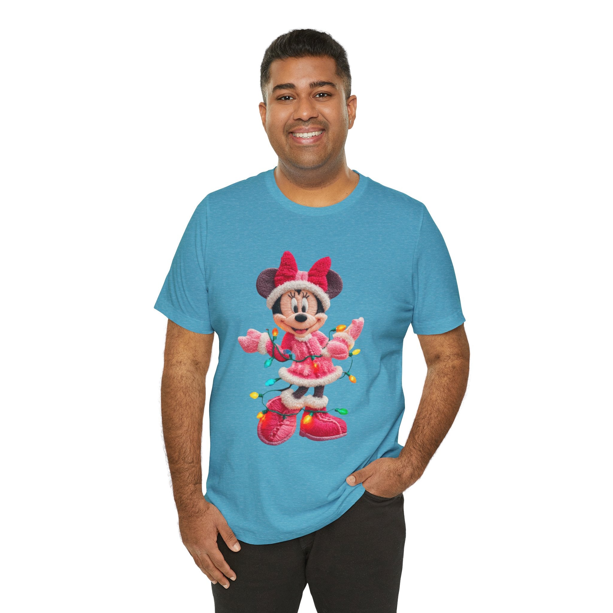 Minnie Mouse Holiday Lights T-Shirt Festive Holiday Designs
