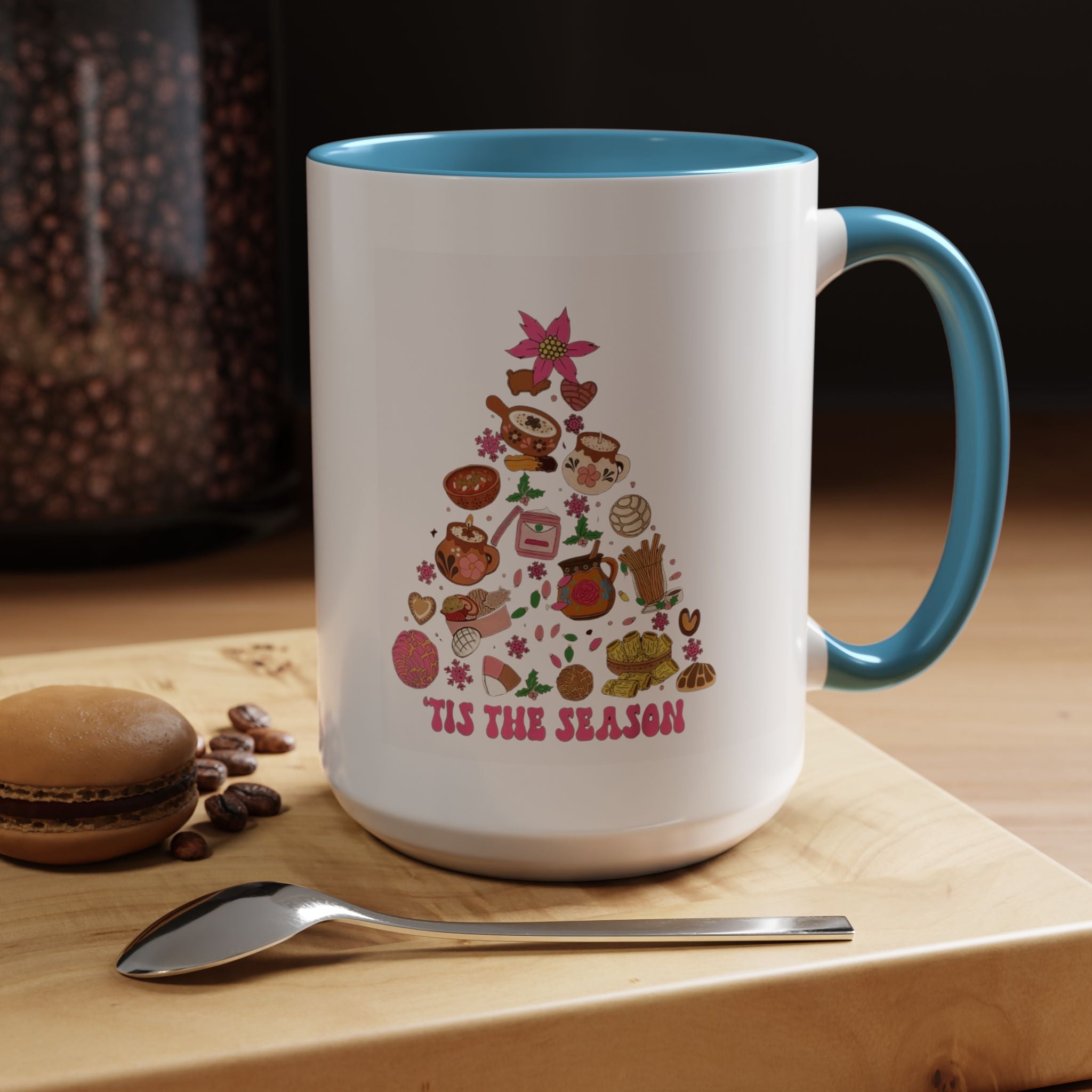 Coffee Mug - 'Tis the Season' Holiday Cookie Tree Accent Mug (11/15oz)