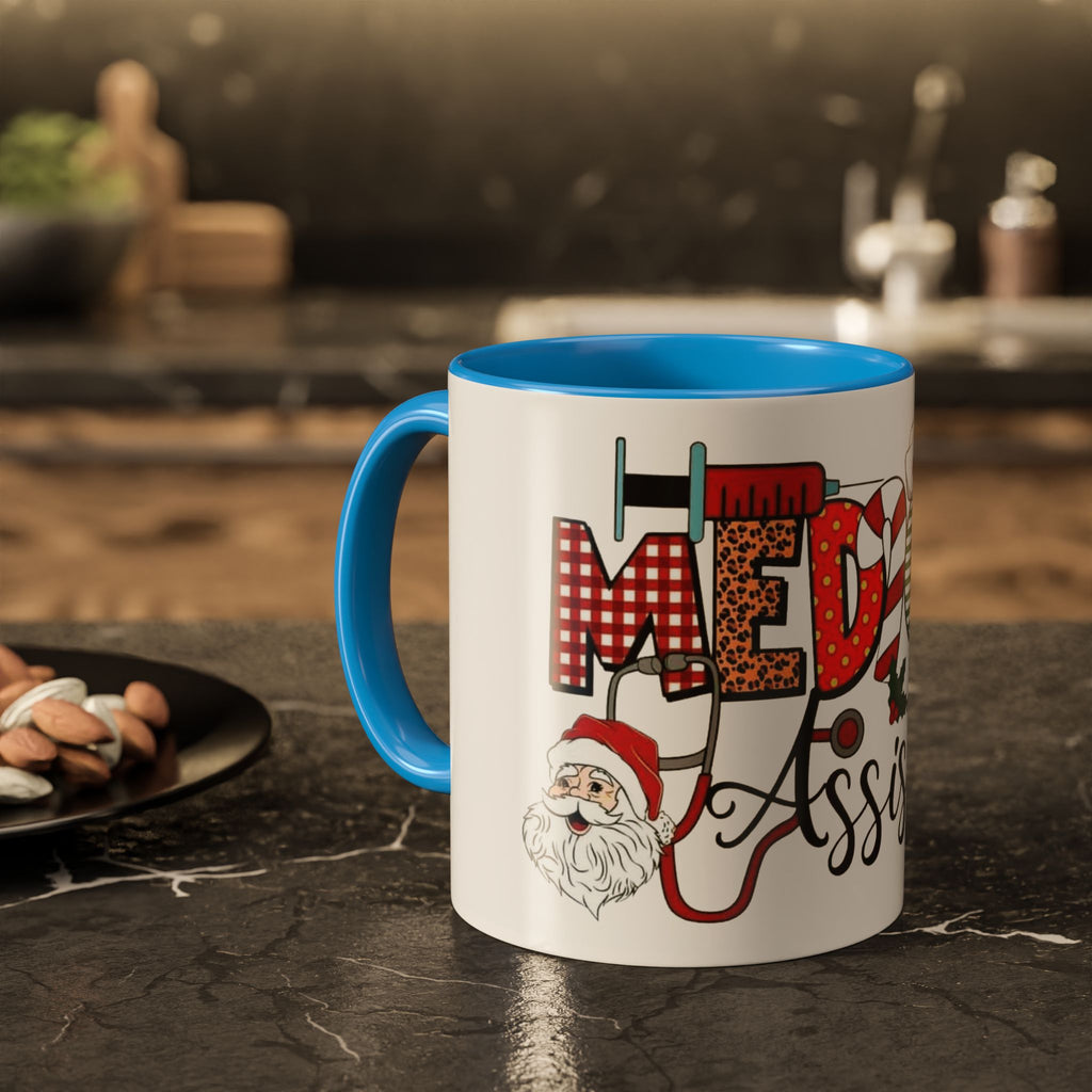 Medical Assistant Christmas Mug — Festive Colorful 11oz/15oz Coffee Cup Medical Christmas Mug