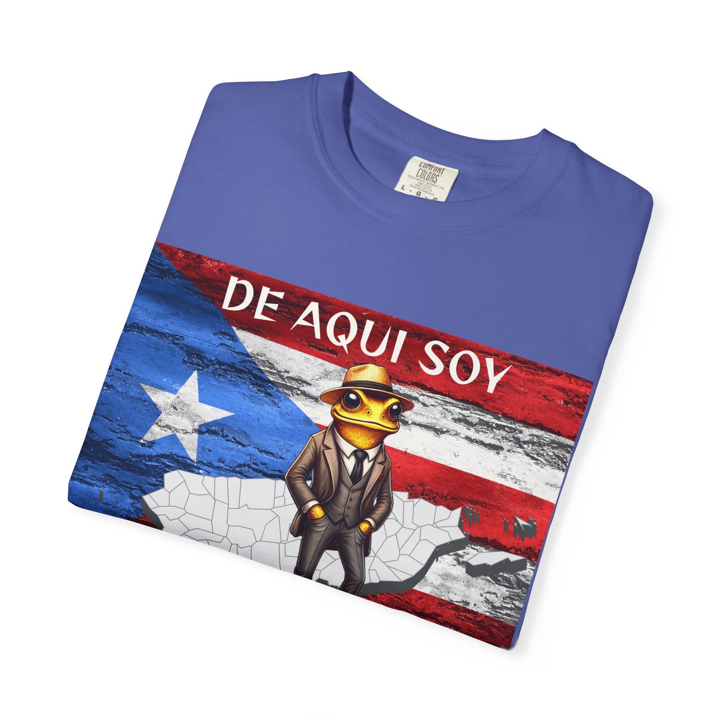 Puerto Rican Pride T-Shirt, Fun Casual Wear, Unisex Garment-Dyed Tee, Perfect for Celebrations, Cultural Identity Shirt