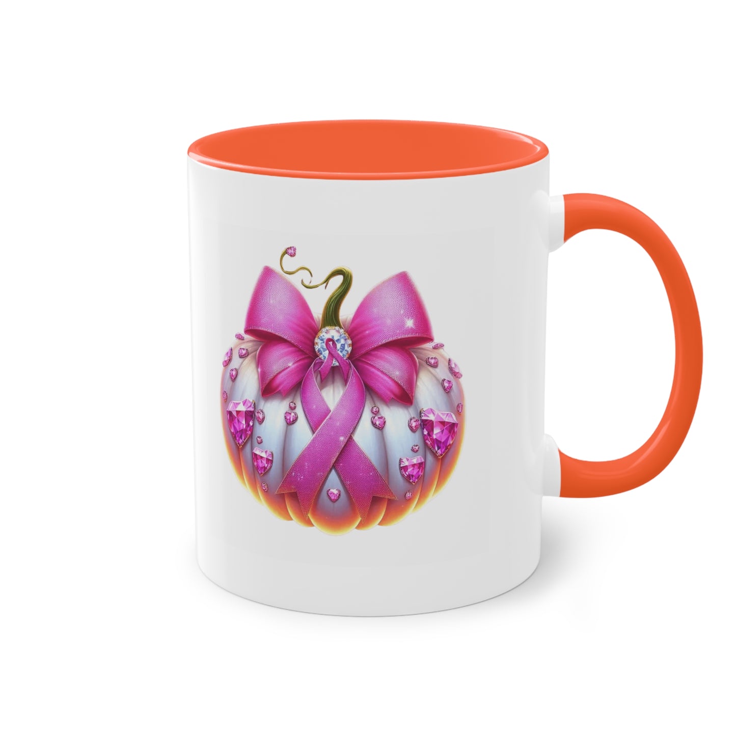 Vibrant Two-Tone Coffee Mug with Floral Design - Perfect Gift for Nature Lovers