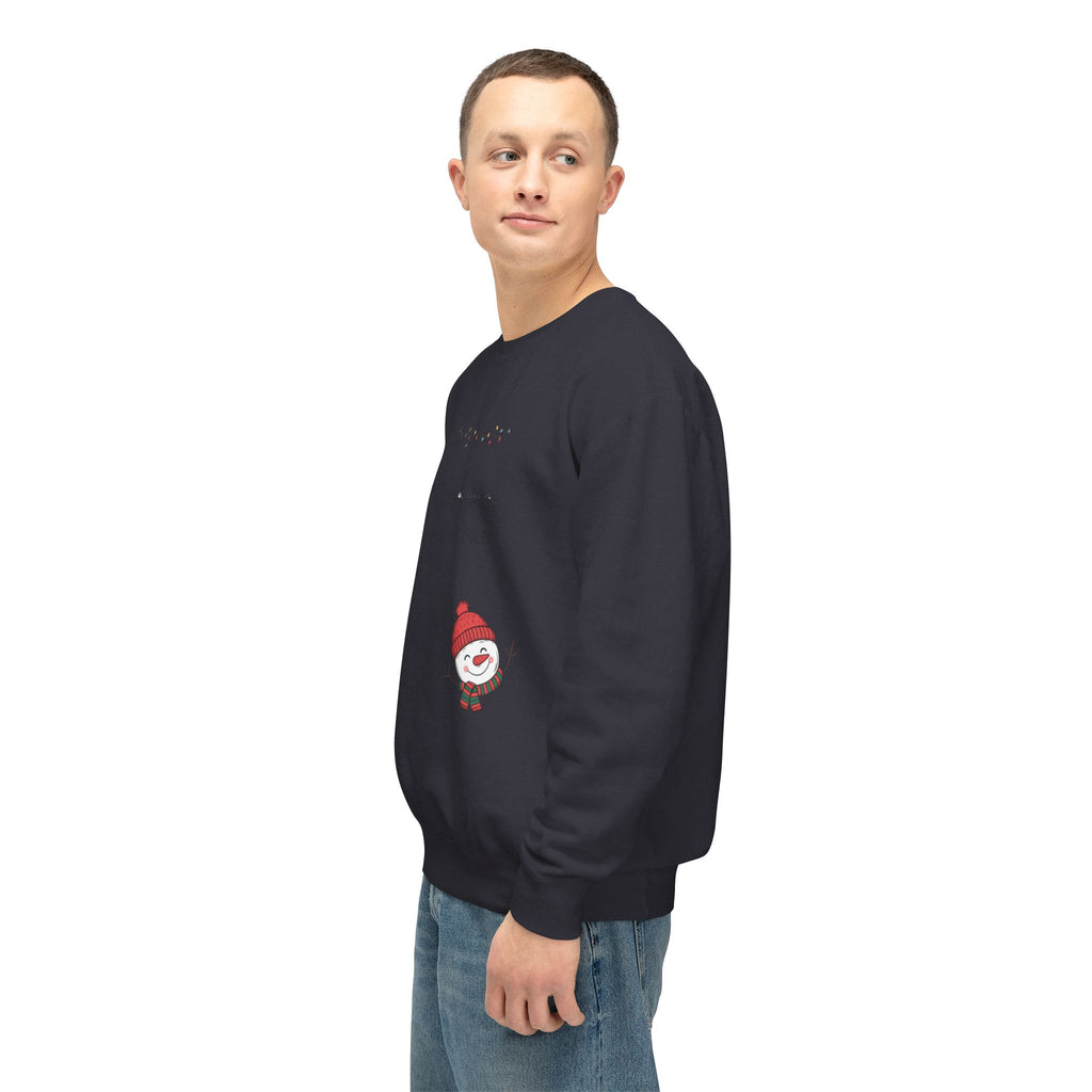 Snowman Crewneck Sweatshirt  Cute Holiday Snowman Pullover