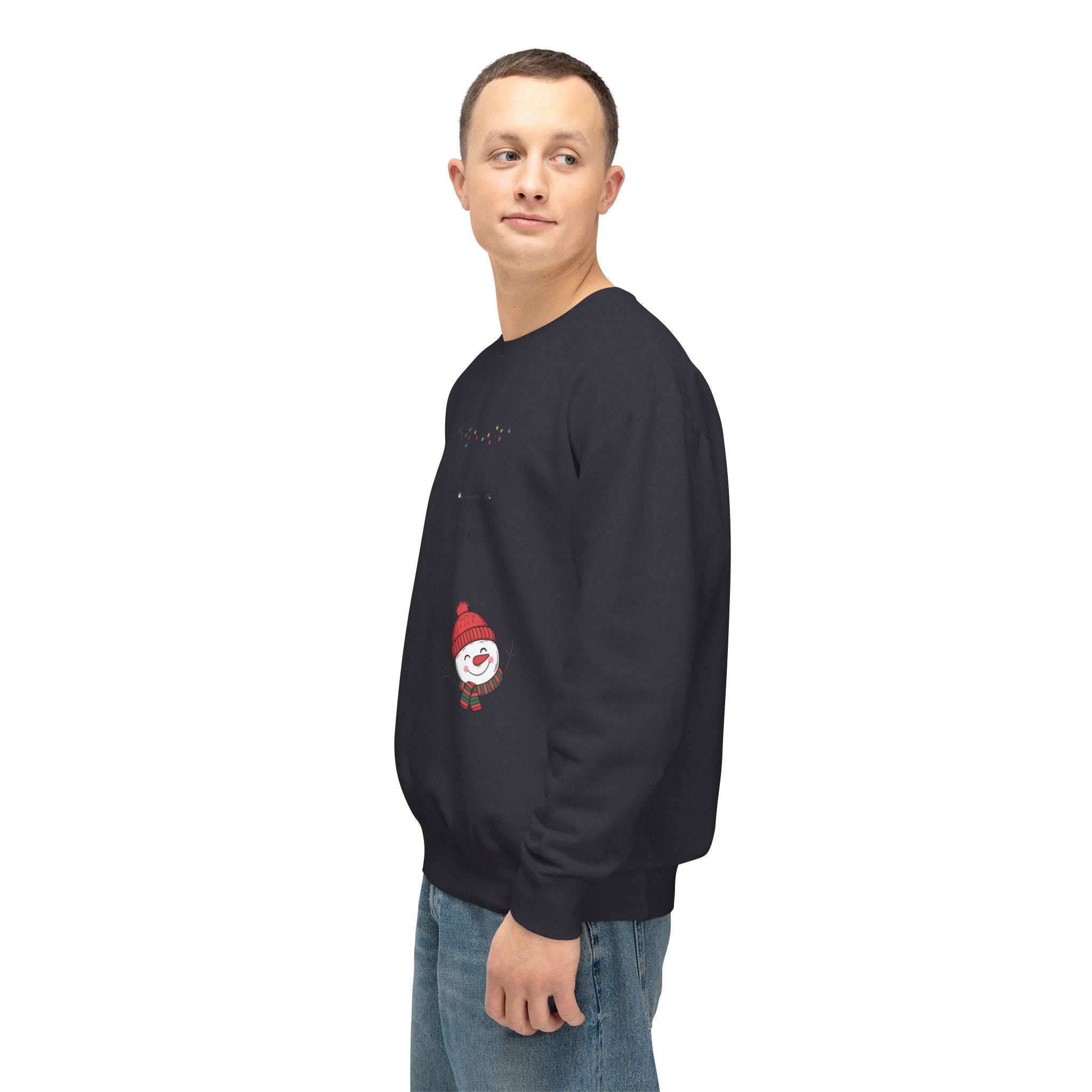 Snowman Crewneck Sweatshirt  Cute Holiday Snowman Pullover