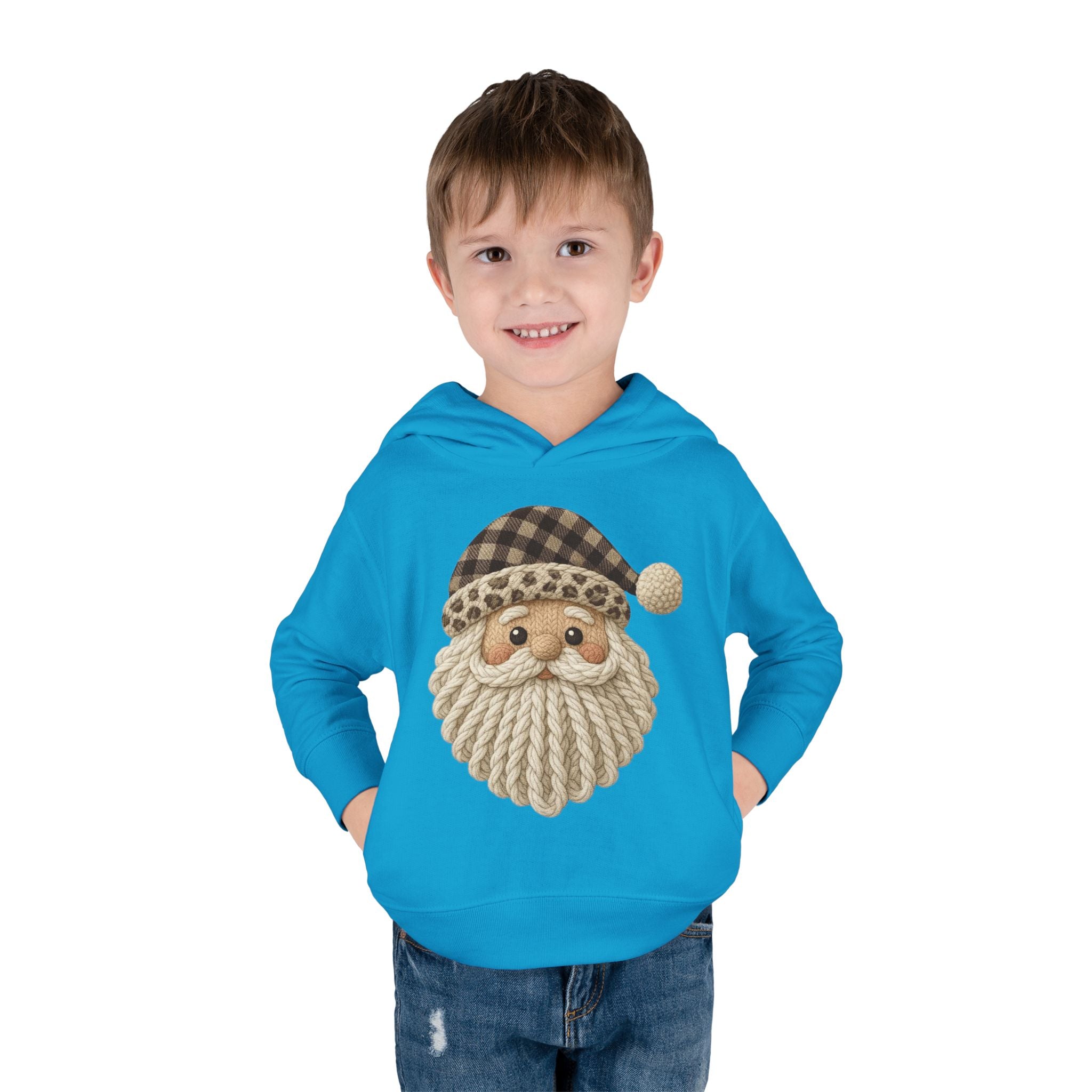 Toddler Hoodie  Cozy Plaid Santa Gnome Pullover