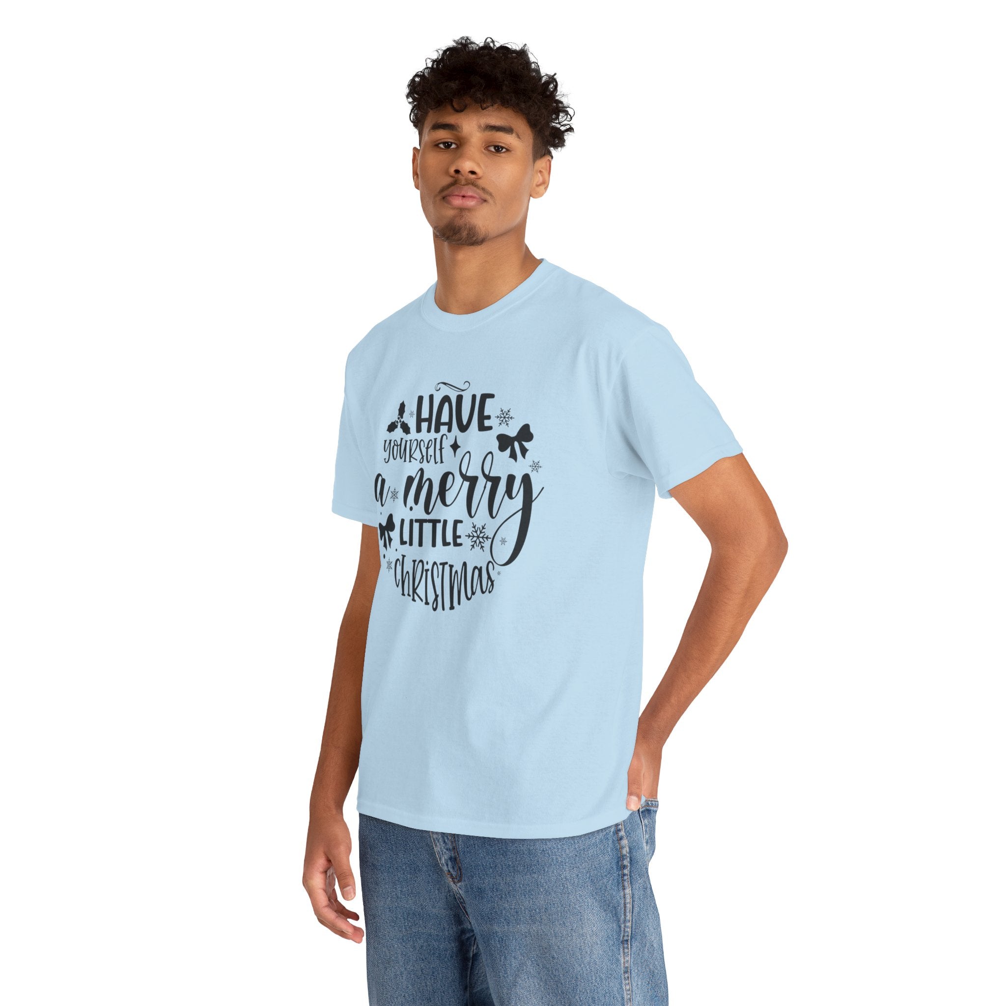Merry Christmas Cotton Tee Holiday Graphic Tees & Cozy Festive Wear