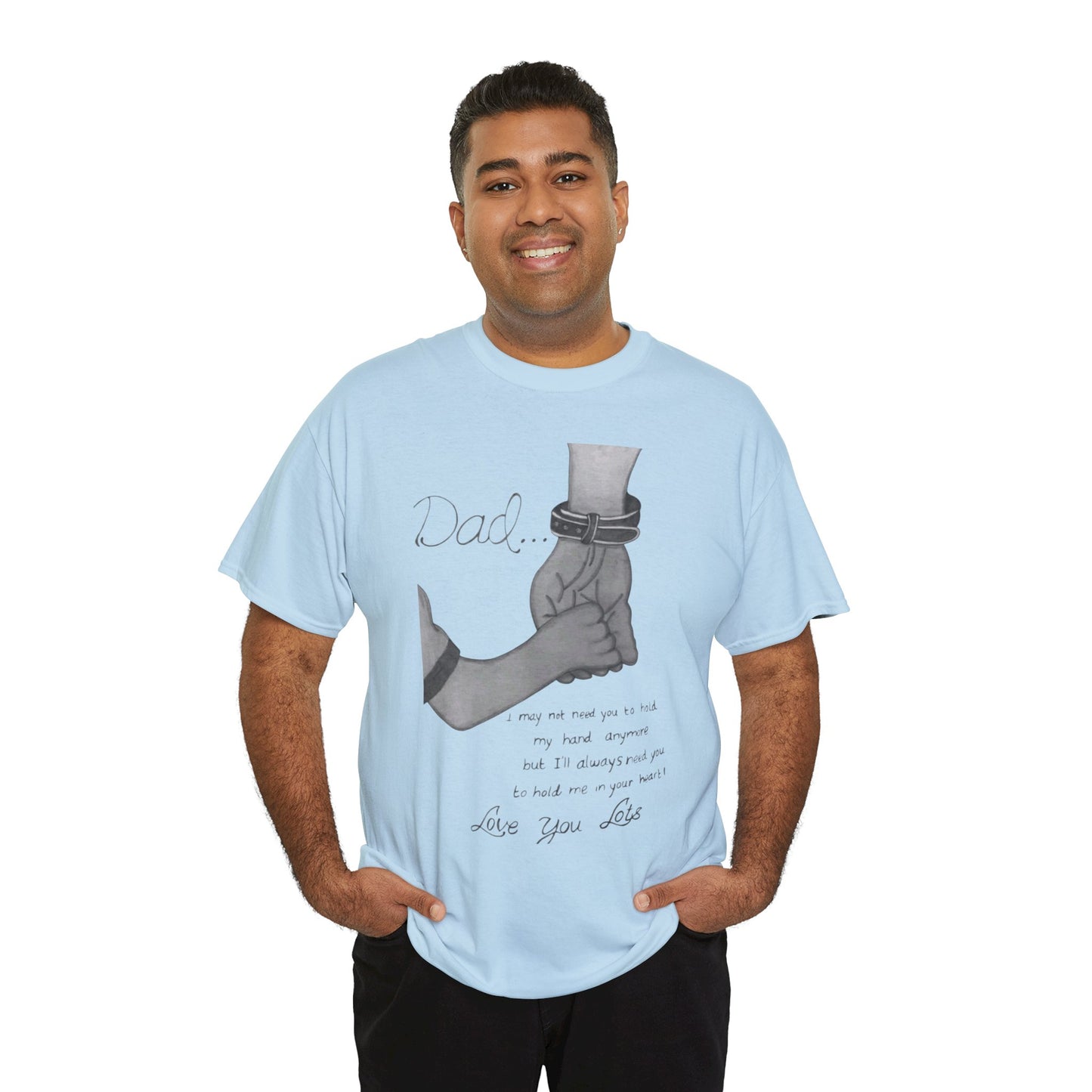 Heartfelt Dad Tee, Perfect Gift for Father's Day, Casual Wear, Family Bonding, Unisex Cotton Shirt, Thoughtful Keepsake