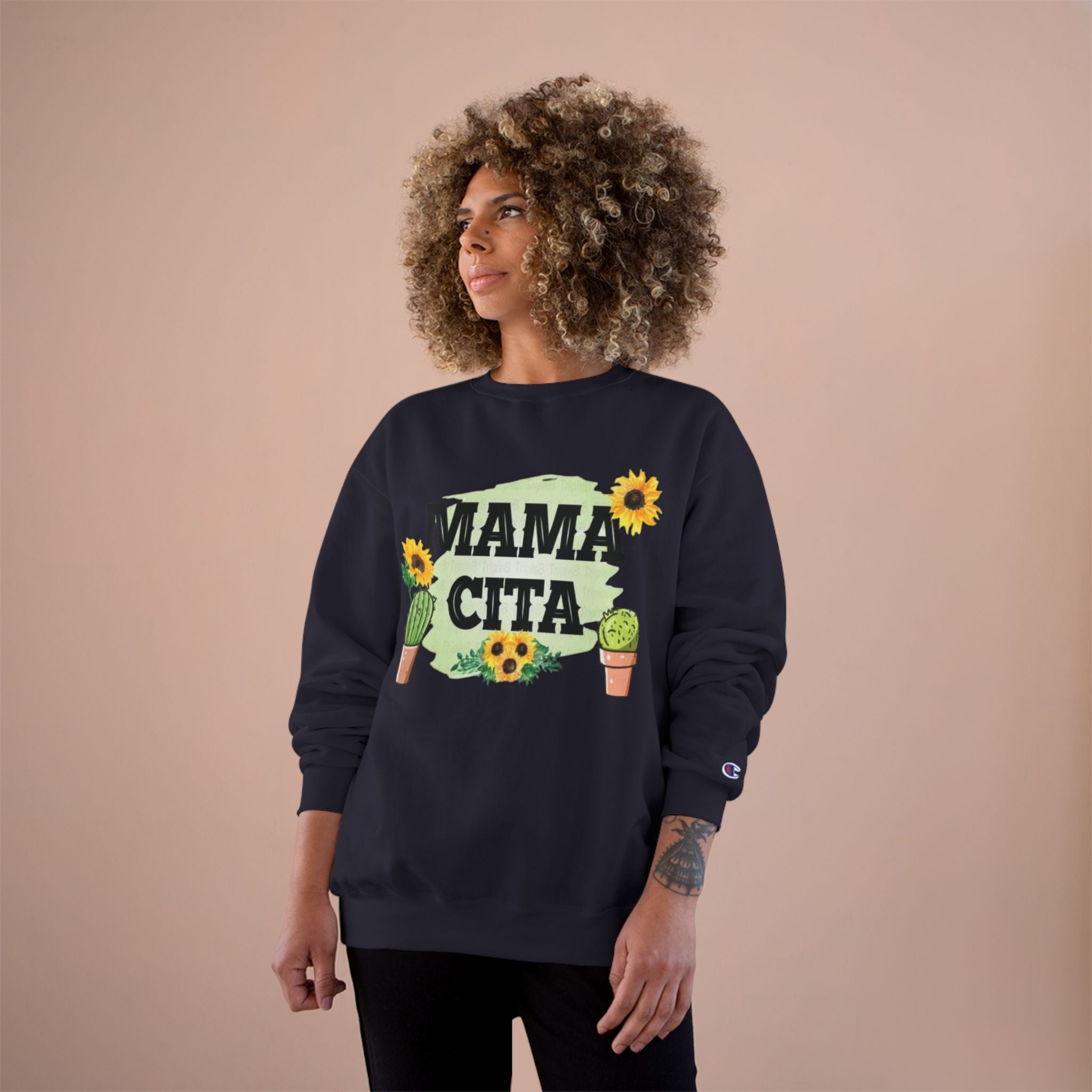 Mama Cita Sweatshirt  Floral Cactus Mother's Day Crewneck