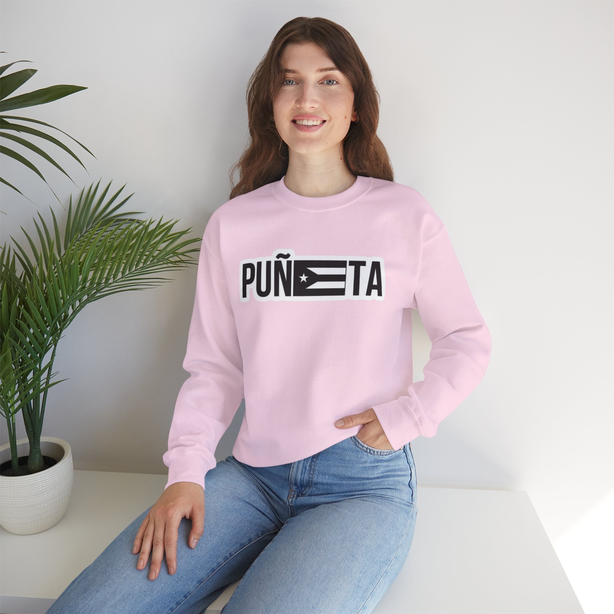 Puñeta Sweatshirt  Puerto Rican Flag Graphic Crewneck
