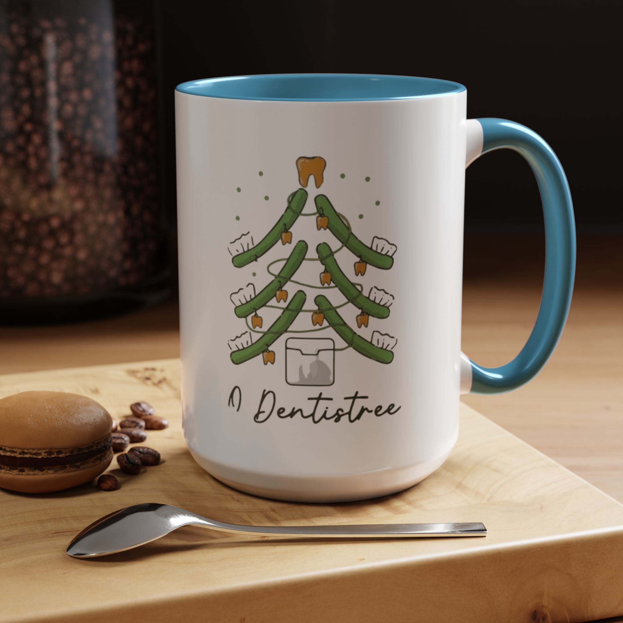 Dentist Christmas Mug - 'A Dentistree' Holiday Coffee Cup (11/15oz)
