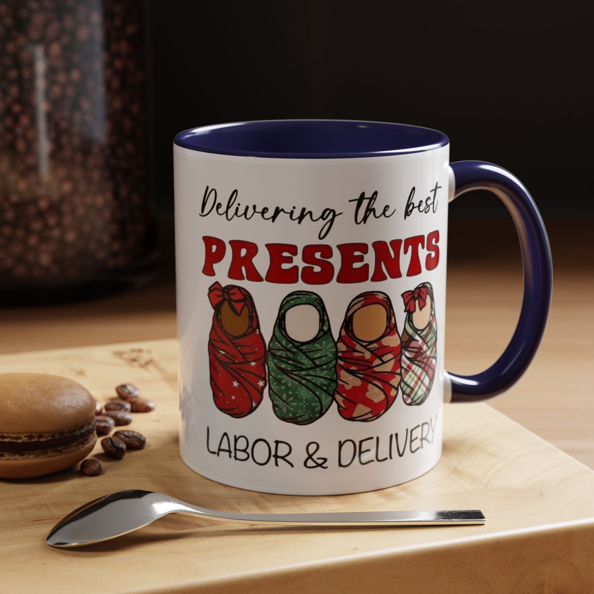 Christmas Presents Delivery Coffee Mug — "Delivering the Best Presents" Accent Mug Medical Christmas Mug,