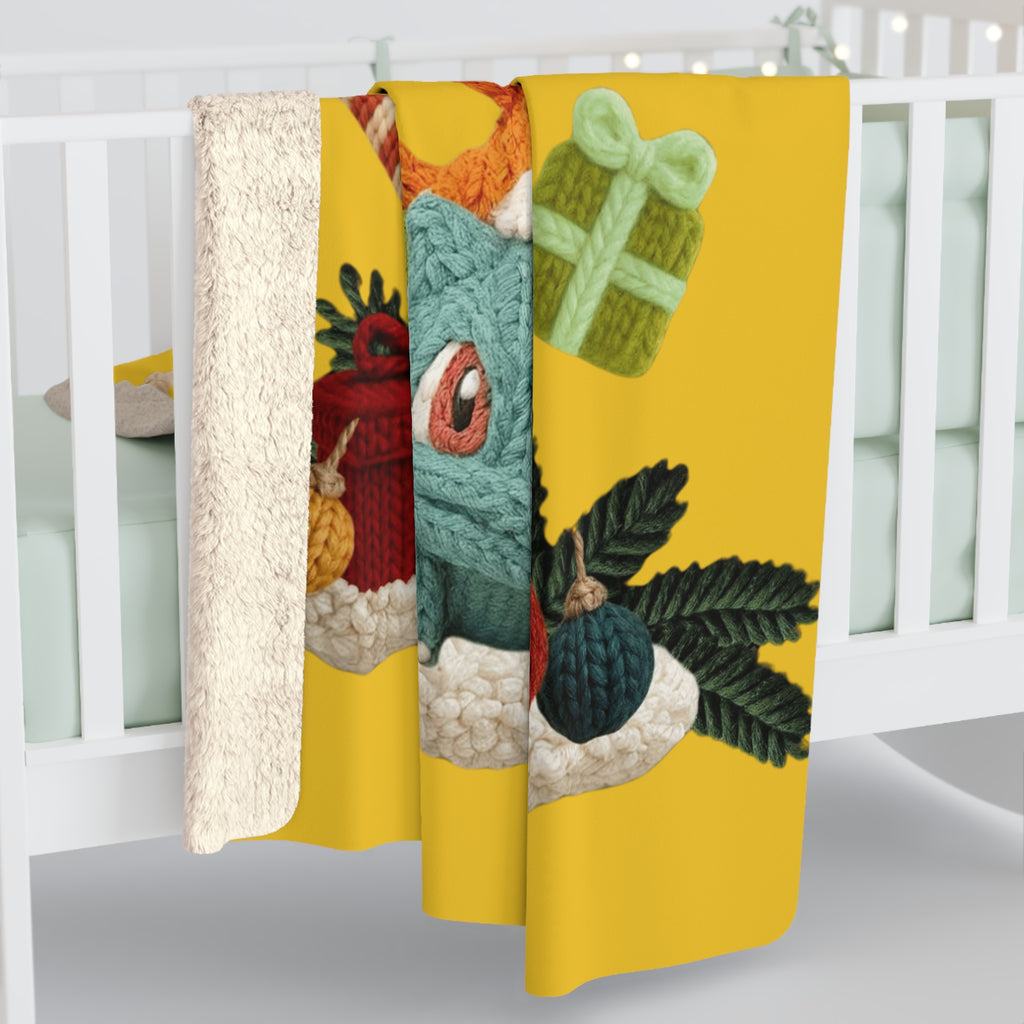 Magical Christmas Cartoon Blanket Holiday Sherpa Blanket  Christmas Throw