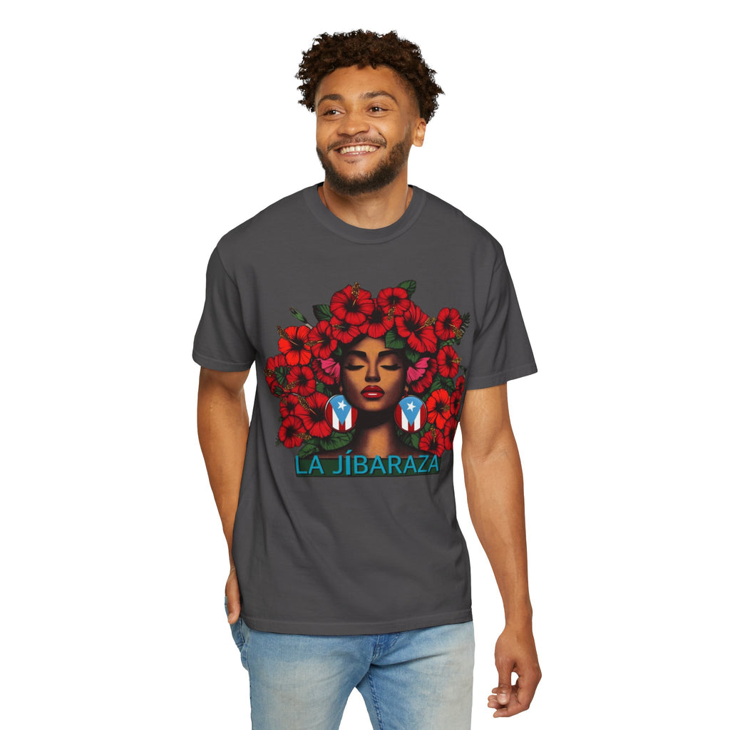 Puerto Rico Navidades T-Shirt — "La Jíbaraza" Floral Puerto Rican Pride Tee