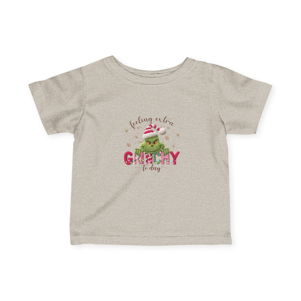 Infant Tee - "Feeling a Little Grinchy Today" Cute Baby Christmas Shirt
