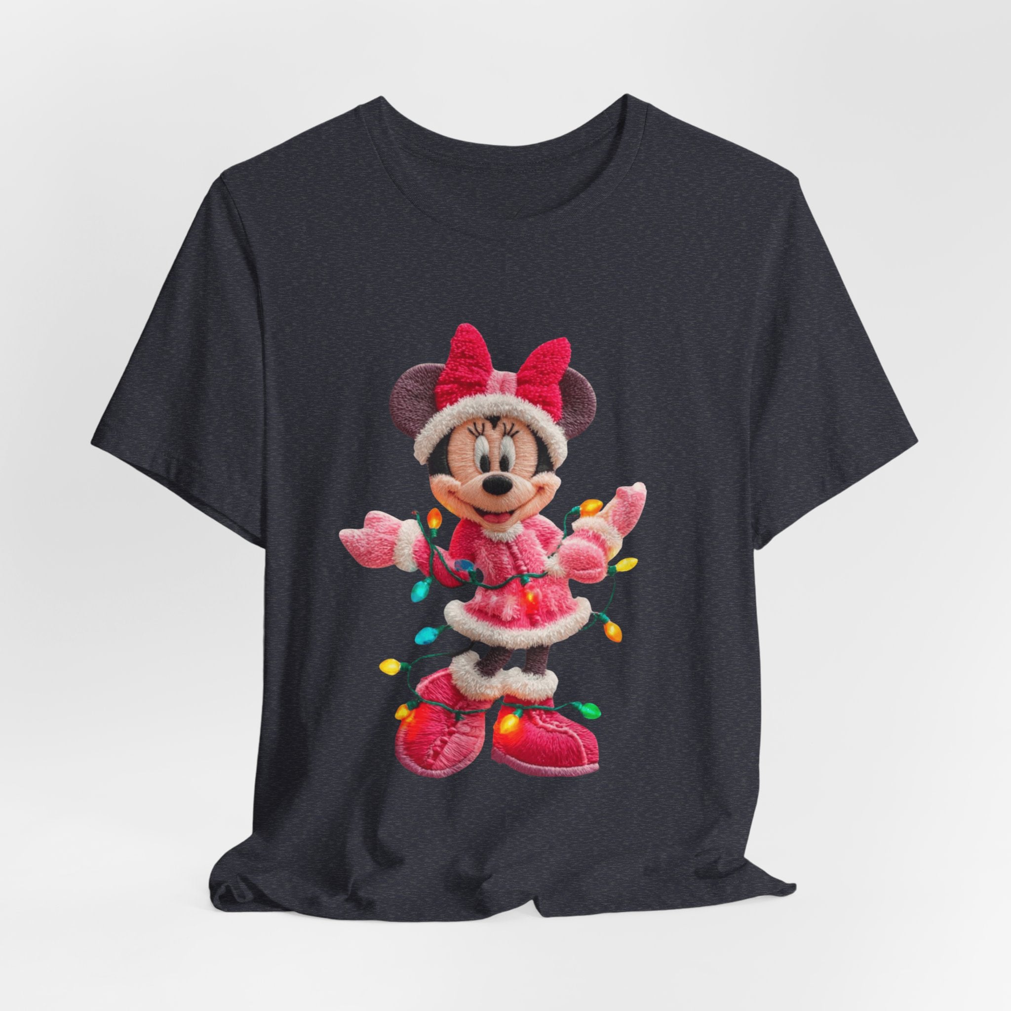 Minnie Mouse Holiday Lights T-Shirt Festive Holiday Designs