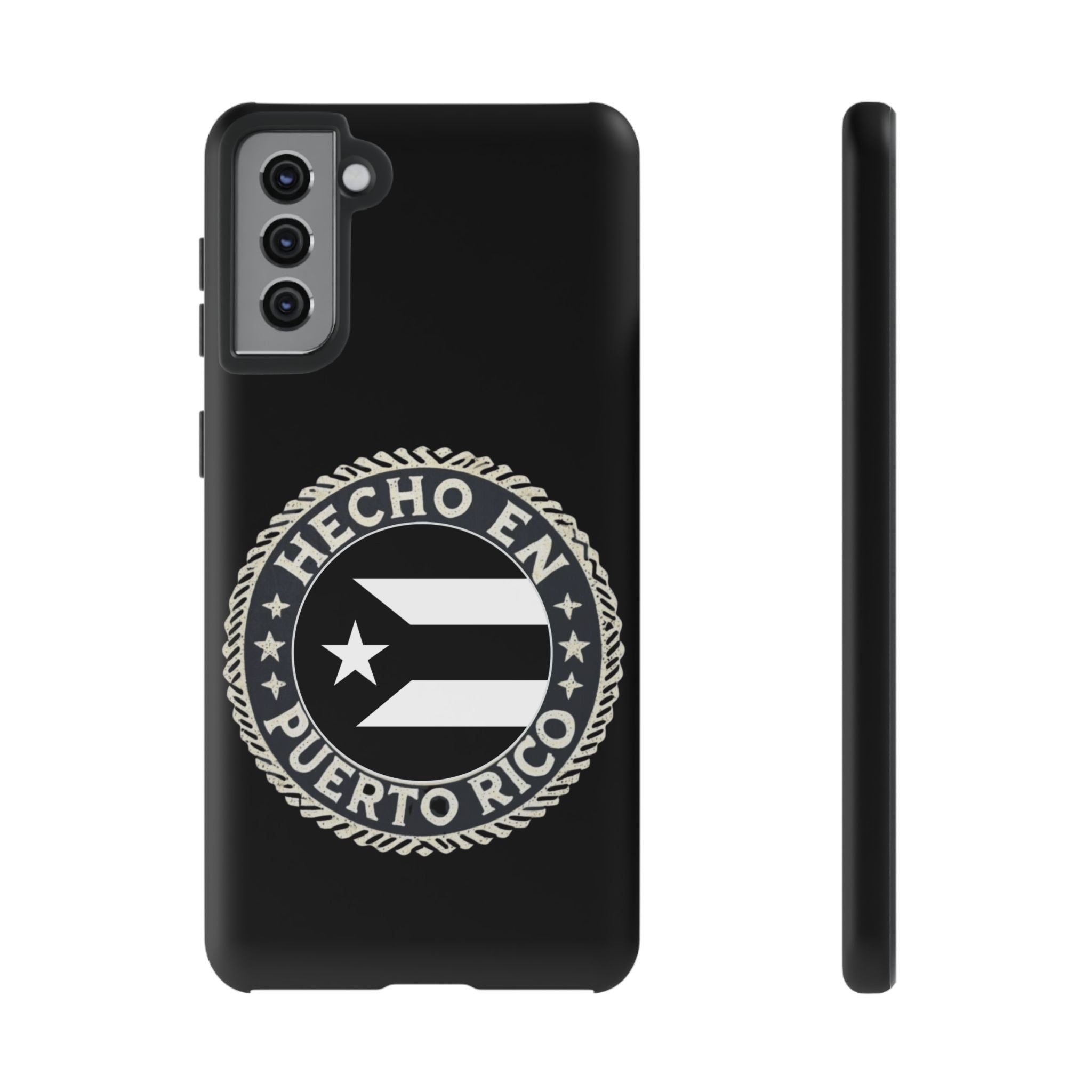 Hecho en Puerto Rico Phone Case  Puerto Rican Flag Emblem Tough Protective Cover