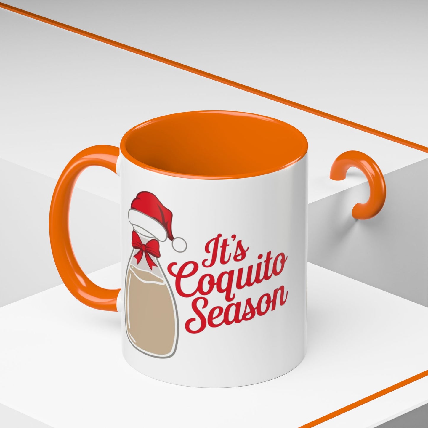 Herencia de Puerto Rico Mug Coquito Season Accent Mug Festive Holiday Coffee Cup