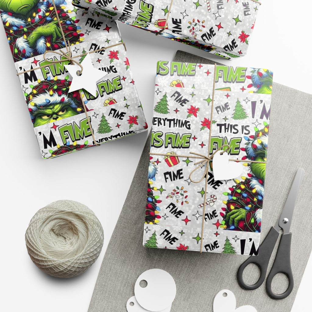 Festive Wrapping Paper  Whimsical Holiday Gift Wrap | Christmas Paper Roll | Fun & Unique Gift Packaging