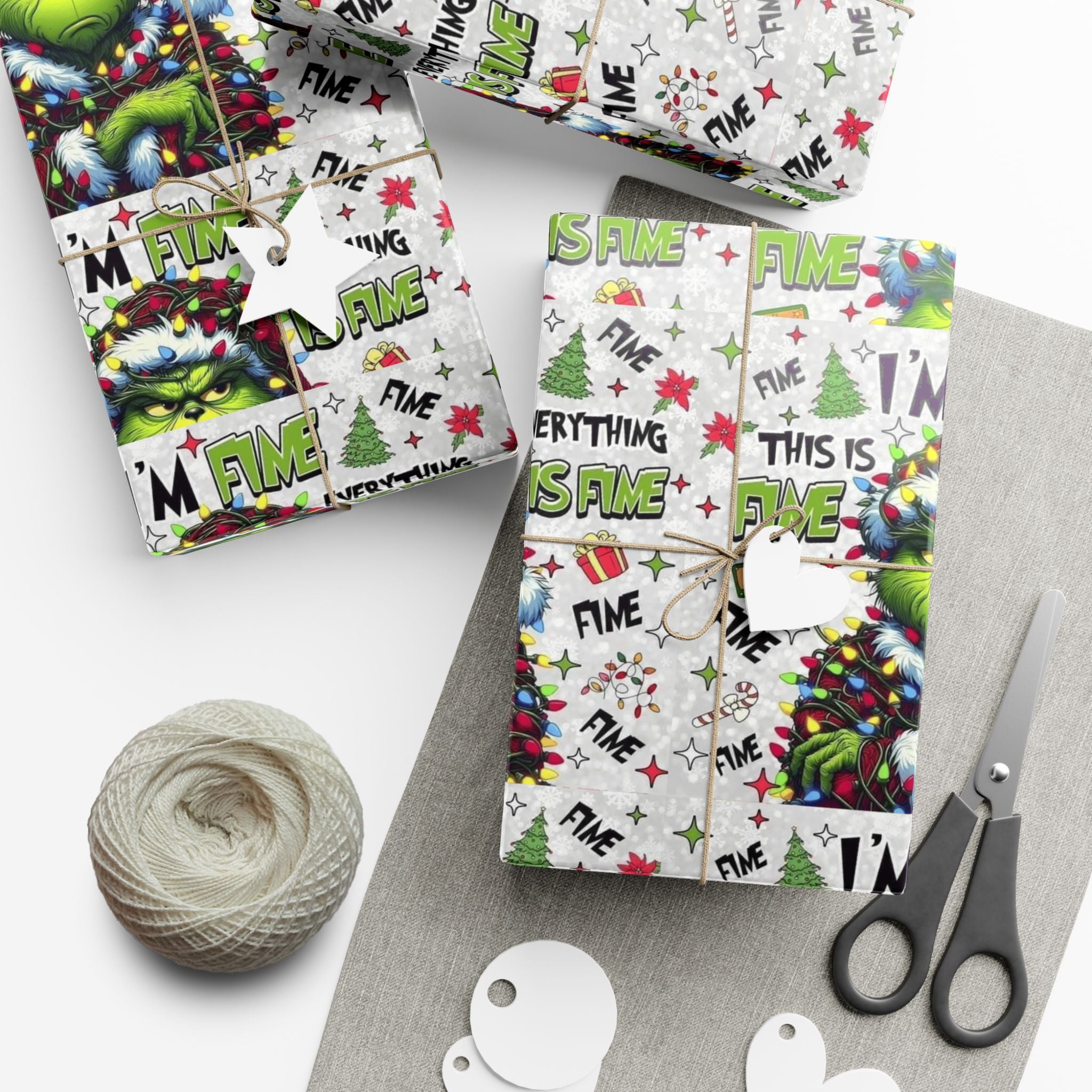Festive Wrapping Paper  Whimsical Holiday Gift Wrap | Christmas Paper Roll | Fun & Unique Gift Packaging